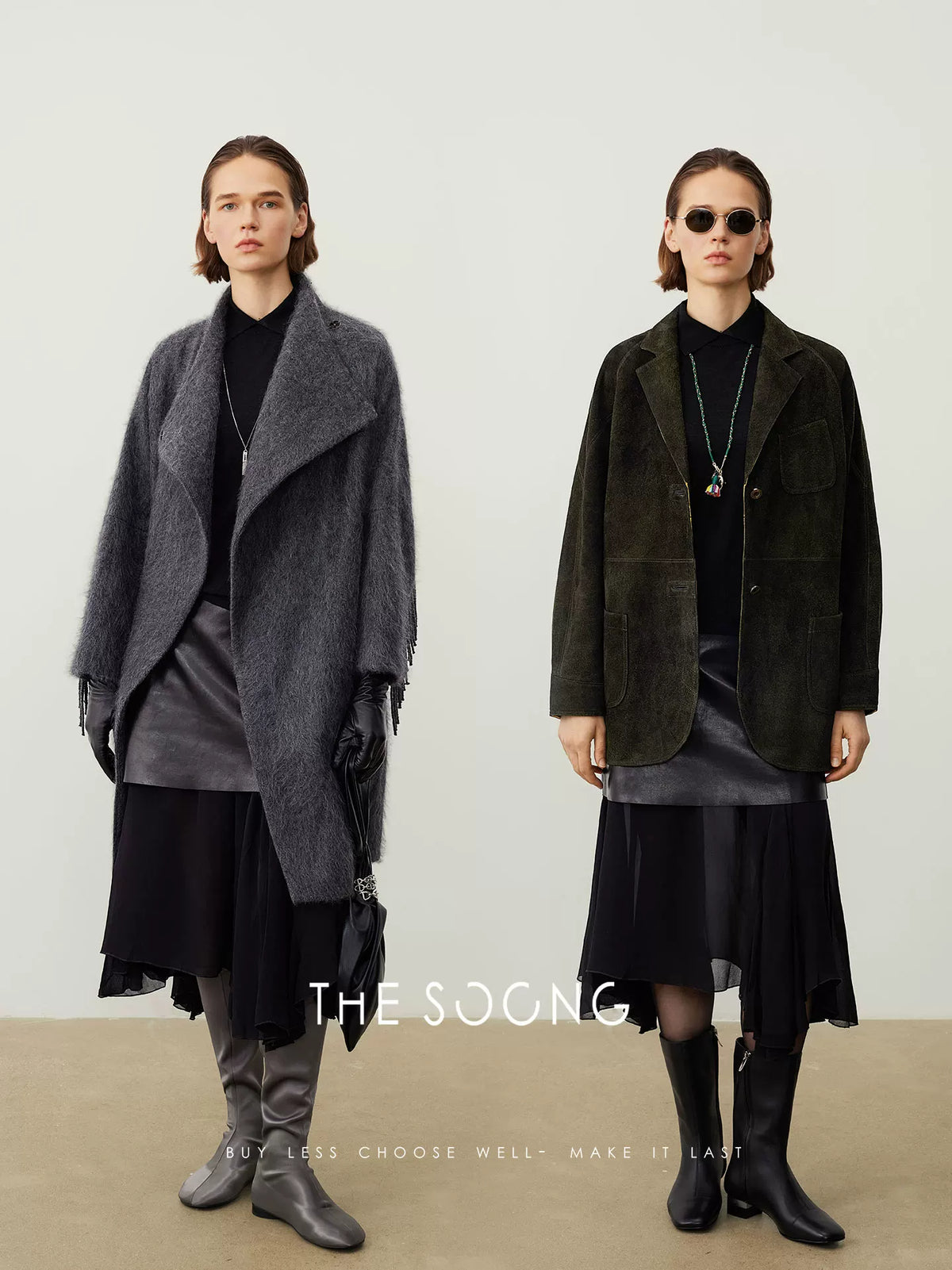[Clearance 3] Early autumn 100% wool POLO collar knit long sleeve pullover top for women, 145g 7349