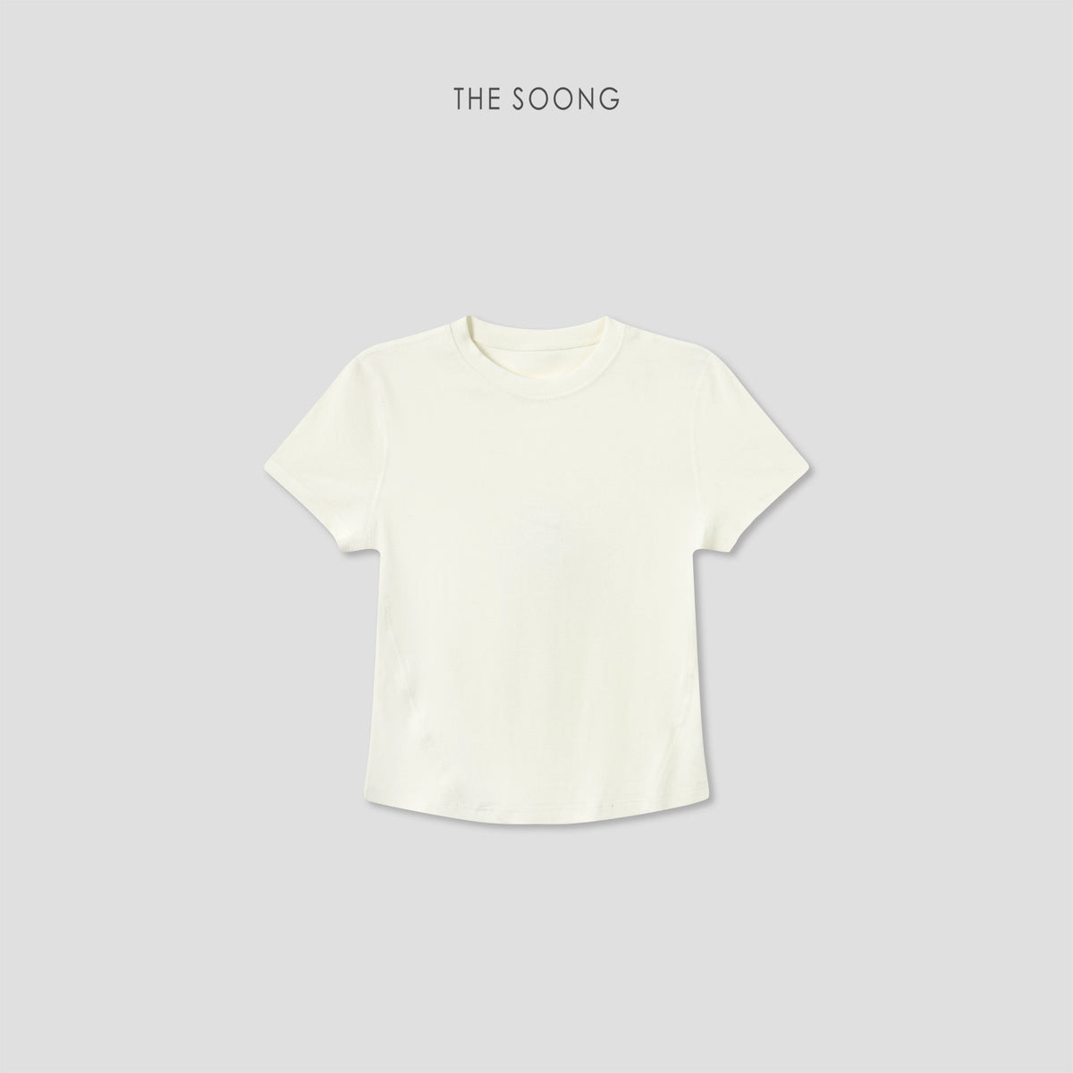 THESOONG/Lightweight 0-pressure Acetate Tencel Wool Blend Soft Breathable Short Sleeve T-shirt for Women 9081