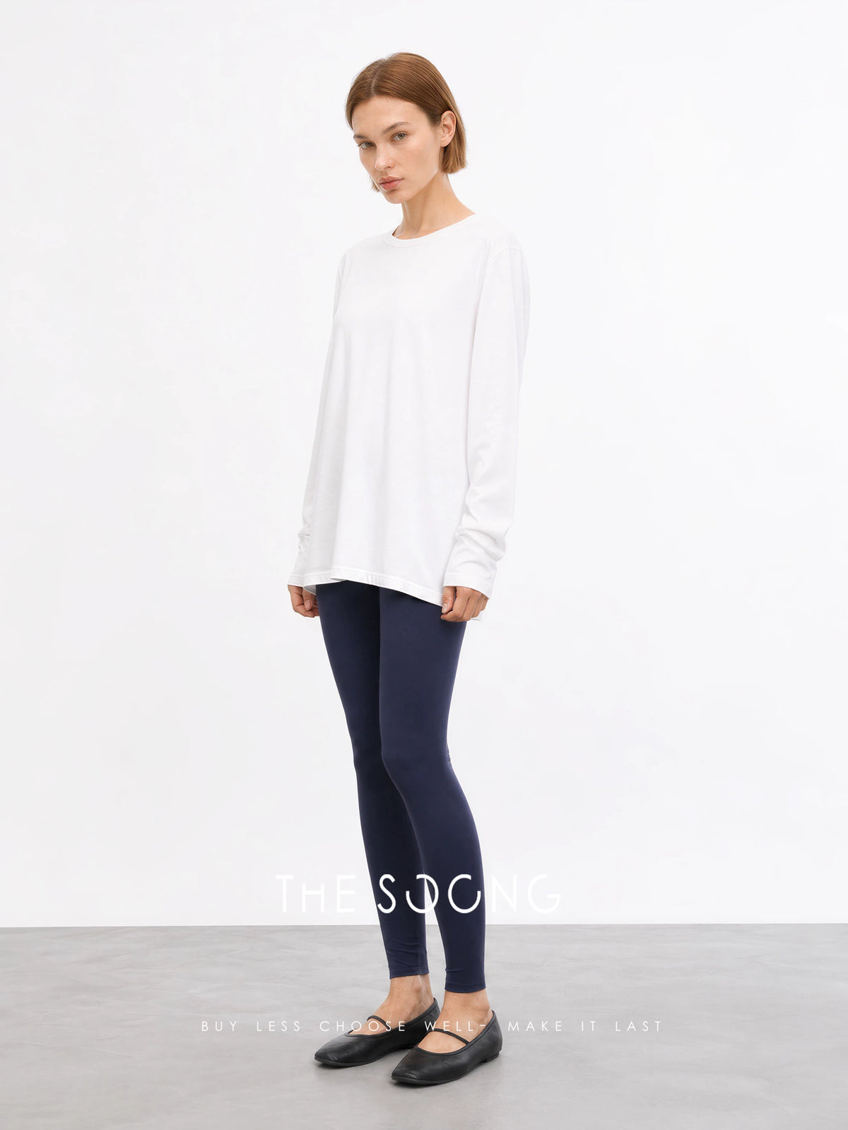 THESOONG/Ankle-length yoga pants early autumn new technology one-piece three-needle blended yoga pants Z3763