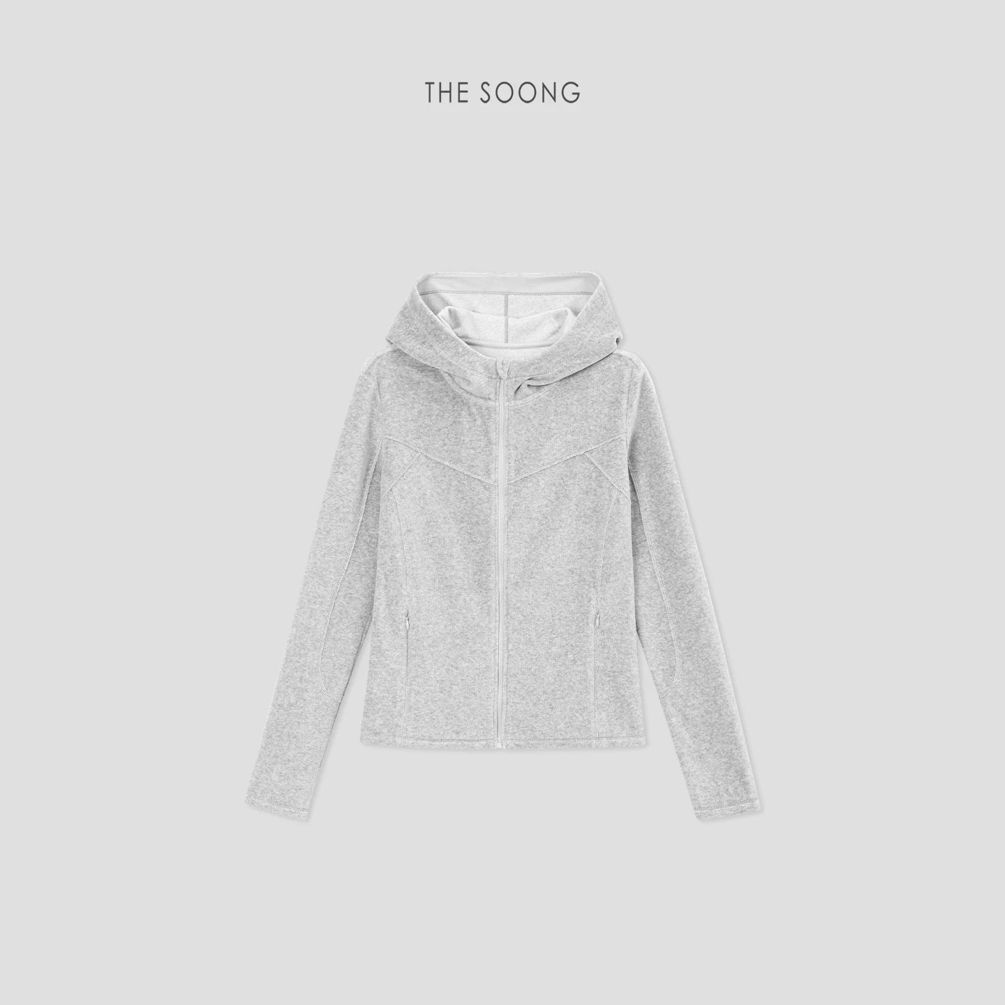 [Clearance 3] Early Autumn Selected Fleece Sweatshirt Women's Long Sleeve Hooded Cardigan for Petite 7936