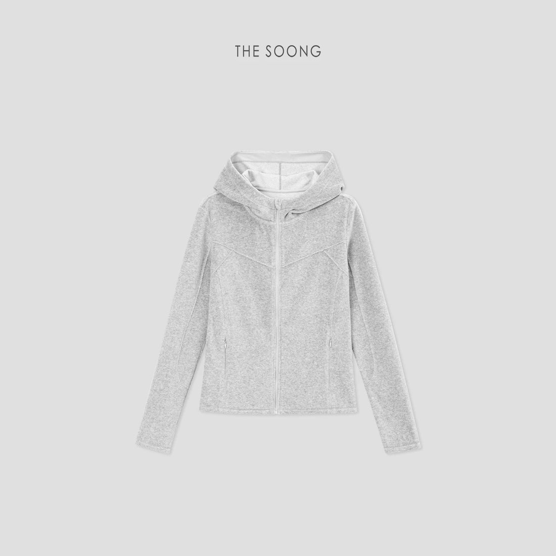 [Clearance 3] Early Autumn Selected Fleece Sweatshirt Women's Long Sleeve Hooded Cardigan for Petite 7936