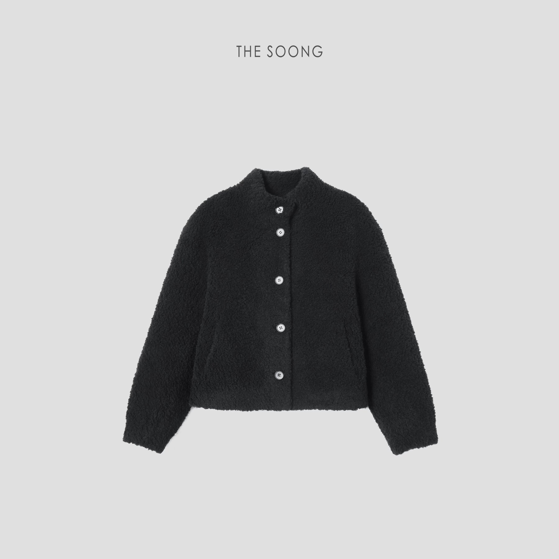 THESOONG/Quiet Winter 100% Custom Sheep Wool Delicate Warm Fleece Wool Jacket 6203