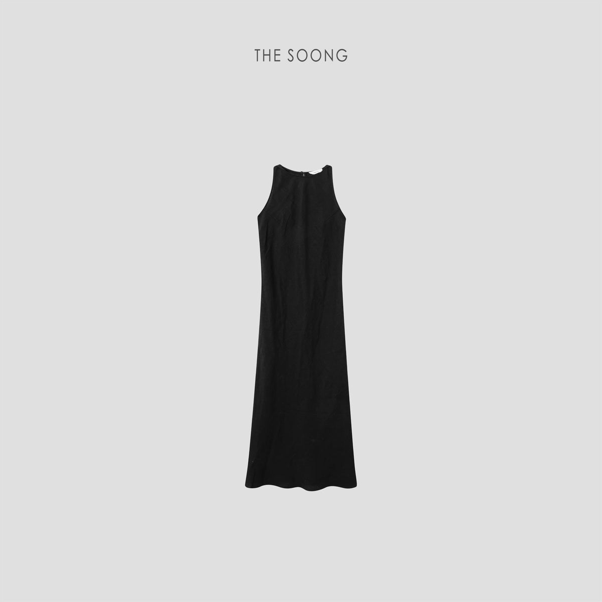 THESOONG/Minimalist Old Money 100% Linen High-End Sleeveless Long Dress for Women Summer New 8767