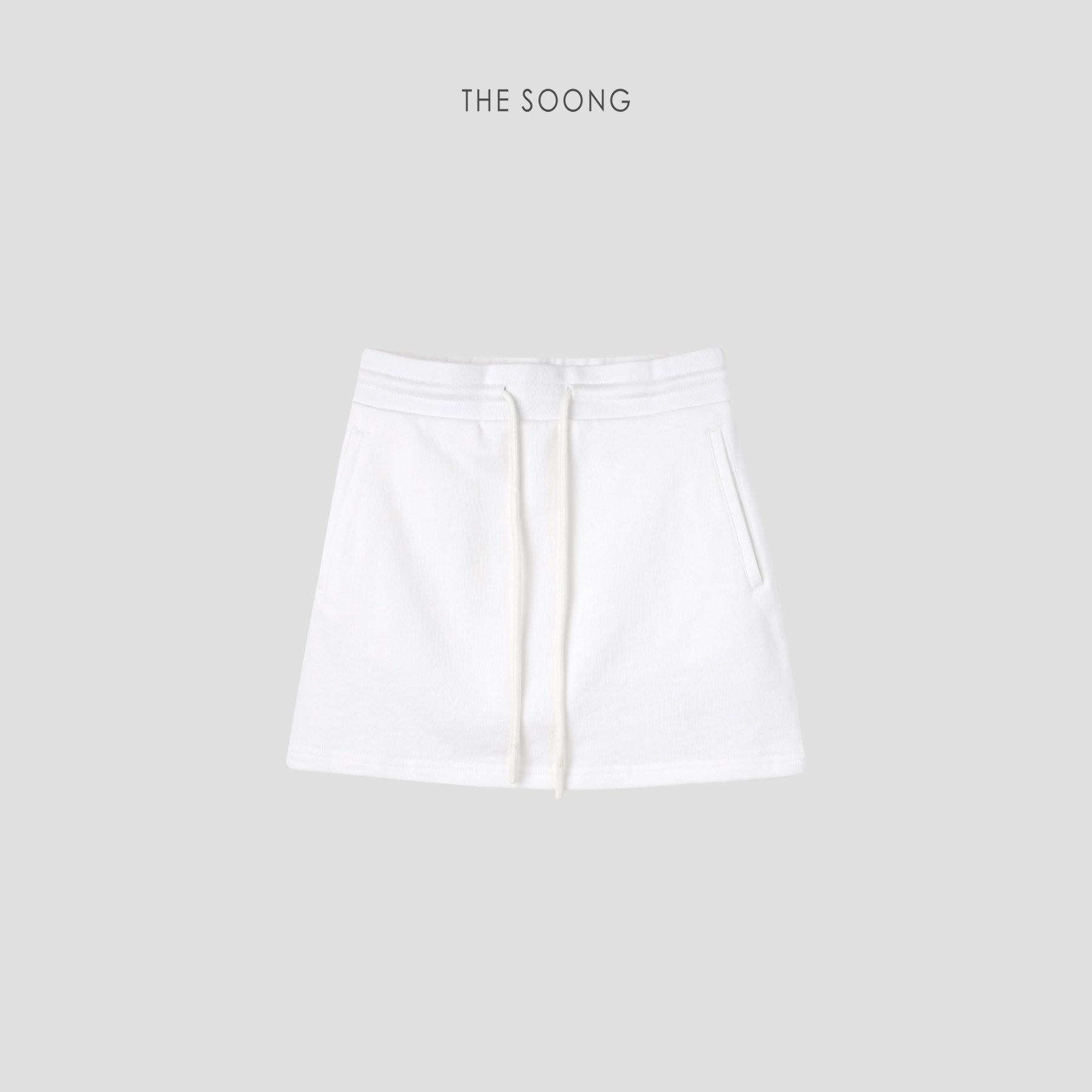 THESOONG/Enjoy Summer, 100% Cotton, Wrinkle-Resistant, Breathable A-Line Drawstring Elastic Waist Anti-Exposure Sports Skirt Pants