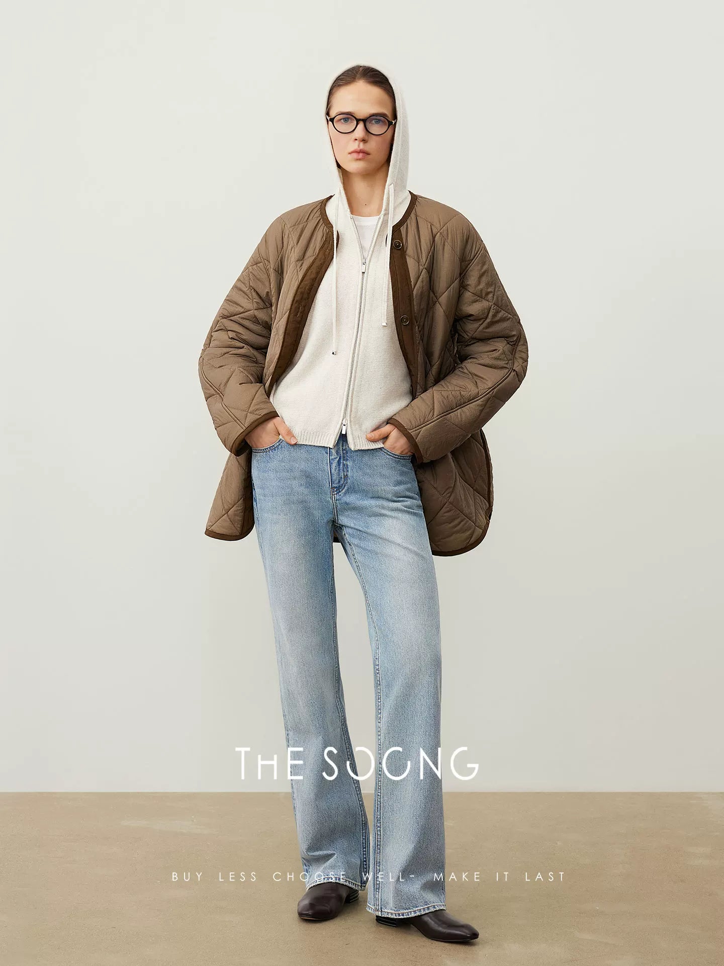 [Clearance] Autumn/Winter Cotton Jacket for Women, Casual Vintage Classic Collarless Coat 2025 New 7538