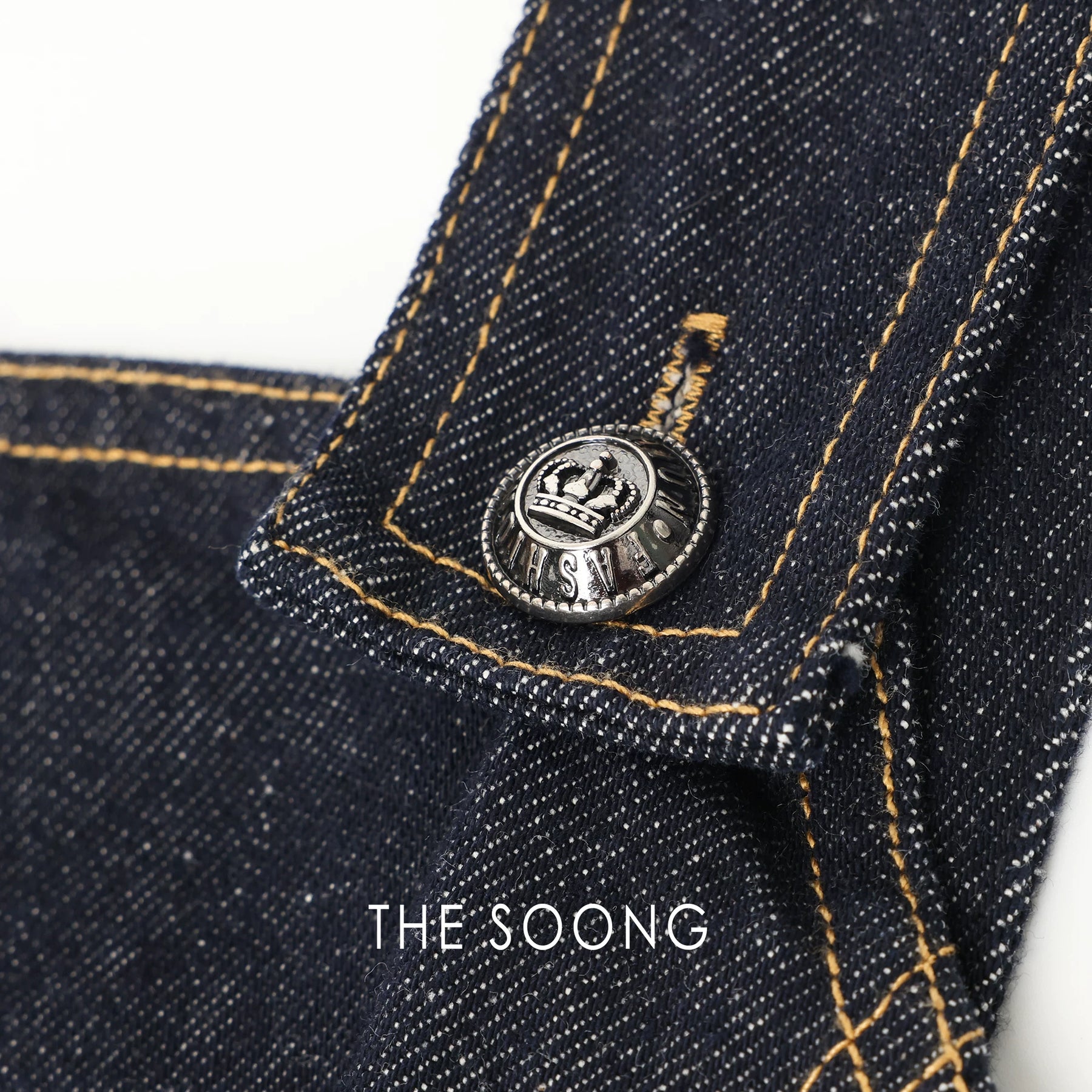 THESOONG/Paris Suspender Skirt 100% Pure Cotton Breathable Comfortable Line-Feeling Women's Denim Suspenders Dress 7630