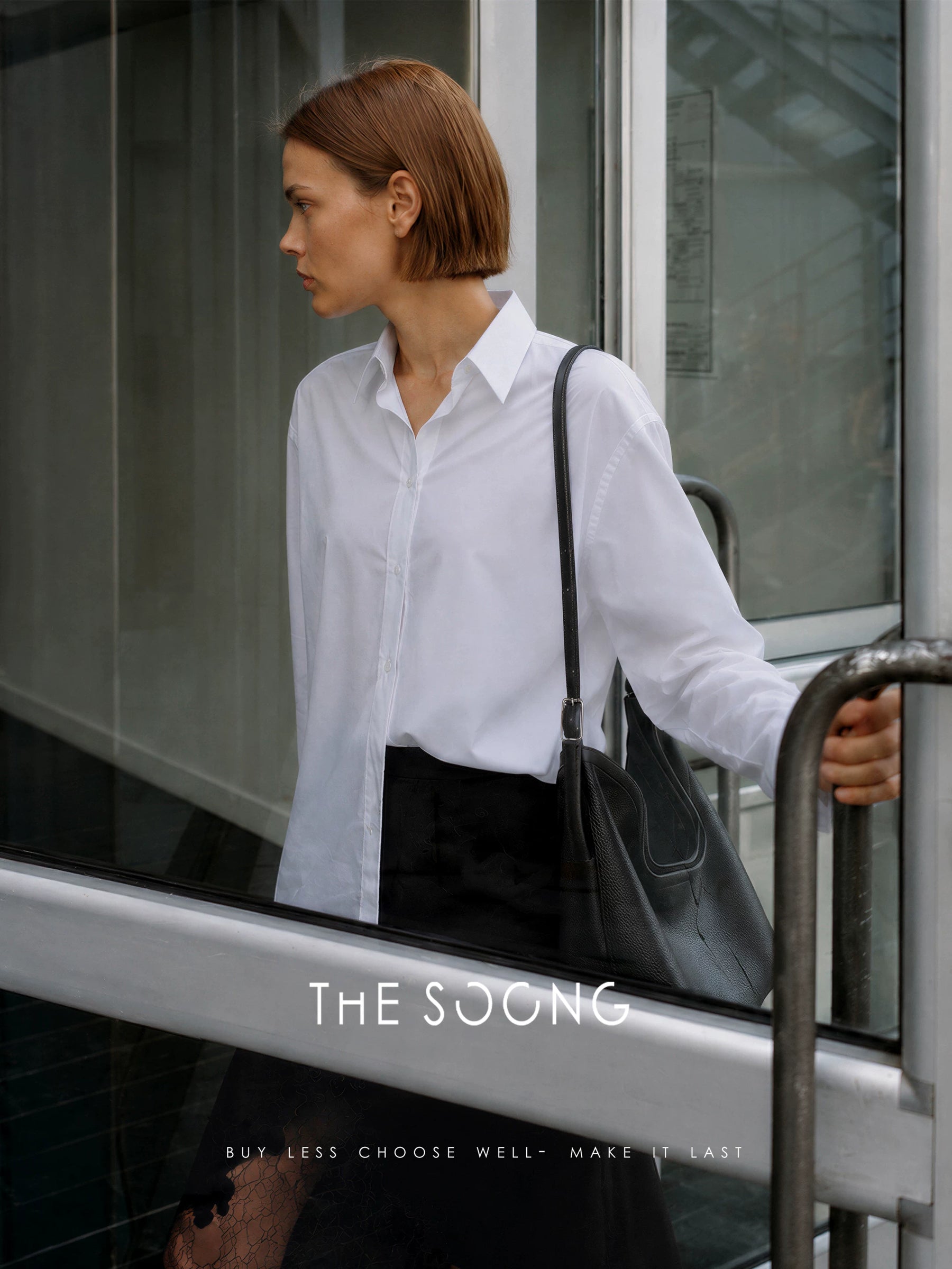 THESOONG/Cloud Bone Texture 100% Cotton Heavy Fermented Washed Soft Structured Casual Silhouette Long Sleeve Shirt 9346