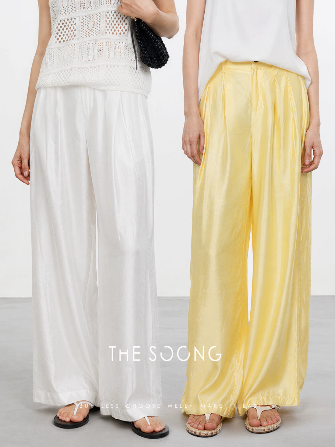 THESOONG/Comfortable and Fashionable: Linen Lightweight, Dry, Line-Style Mid-Rise Straight-Leg Casual Pants 6811