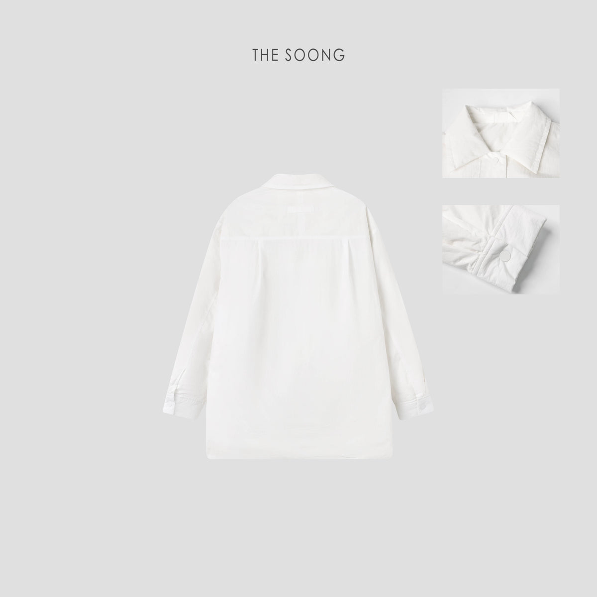 THESOONG/Lightweight Arrival 90% Duck Down Warm Oversized Shirt-style White Down Jacket for Women New Winter Model