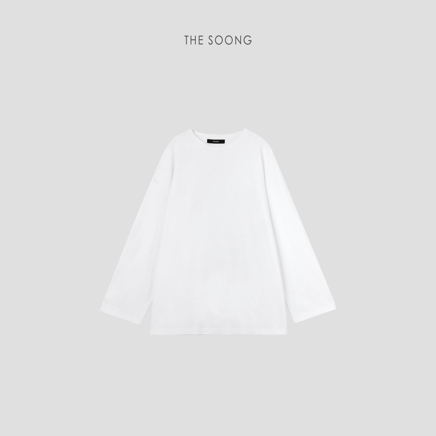 THESOONG/Super Comfortable Butt-Covering T Long Sleeve T-Shirt, Women's Long Loose Minimalist Top 6124