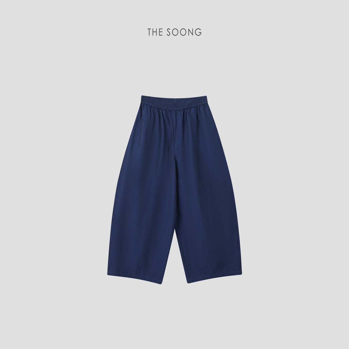 THESOONG/Slimming 100% Horse Cotton Wide Top and Narrow Bottom Tapered Women's Nine-Point Casual Pants 8649