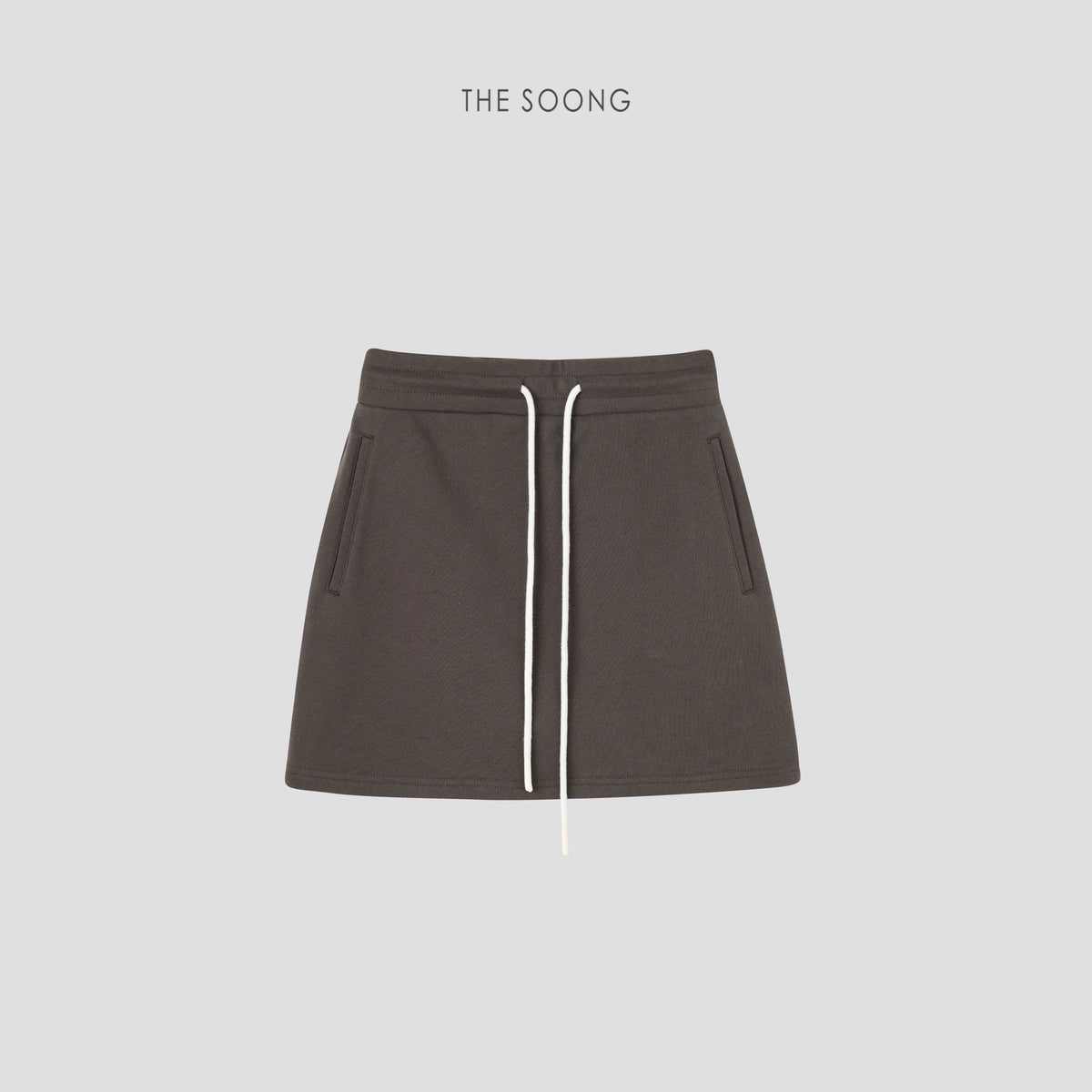 THESOONG/Enjoy Summer, 100% Cotton, Wrinkle-Resistant, Breathable A-Line Drawstring Elastic Waist Anti-Exposure Sports Skirt Pants