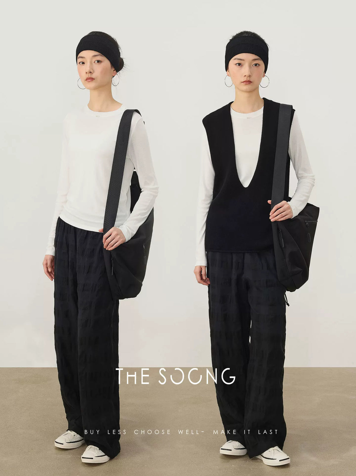THESOONG/Spring New Casual Linen Fashion Set for Women, Long-Sleeve Cardigan HWCS8533/HWQZ8534