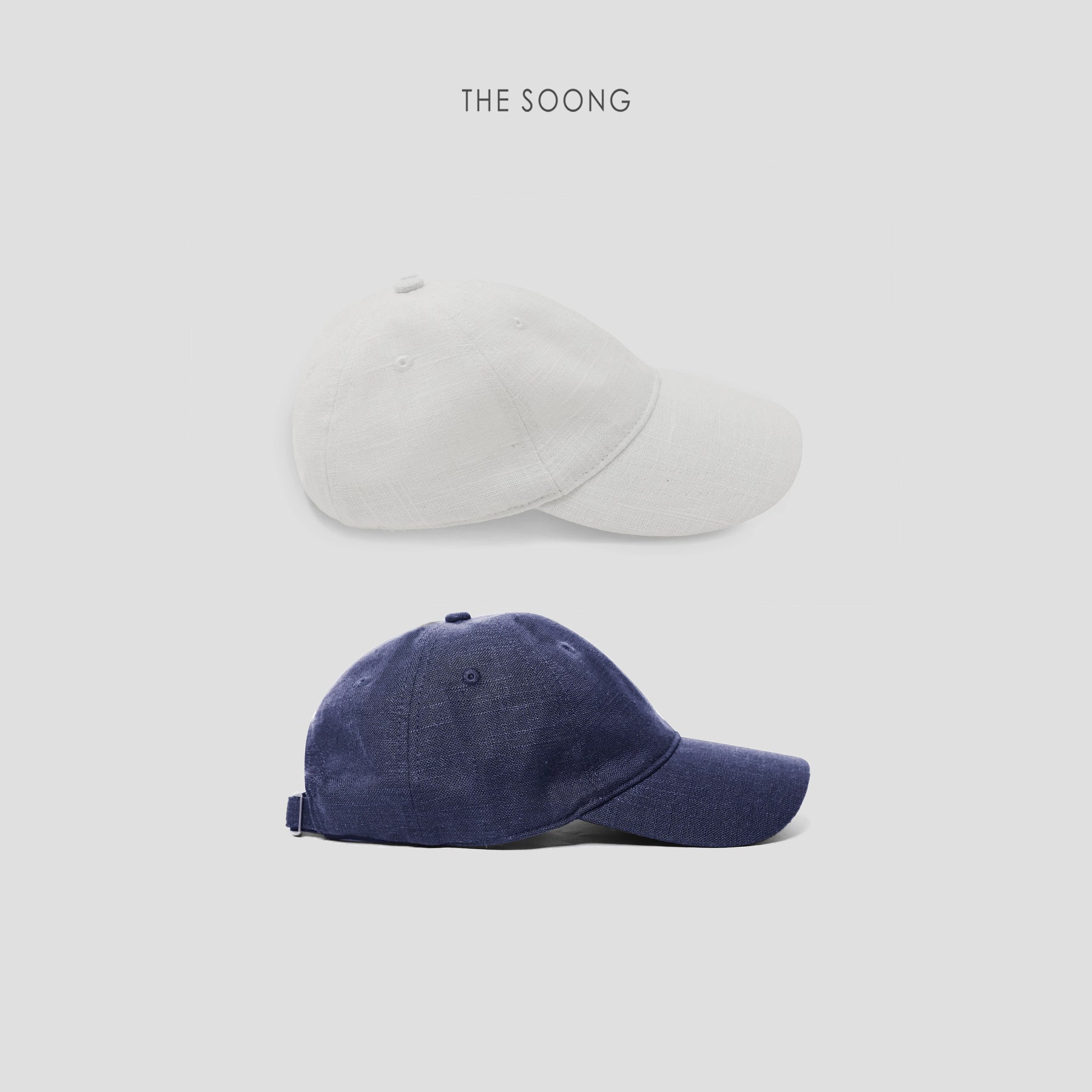 THESOONG/ 26s Early Spring New Ramie Cotton Adjustable Breathable Round Neck Baseball Cap 4660