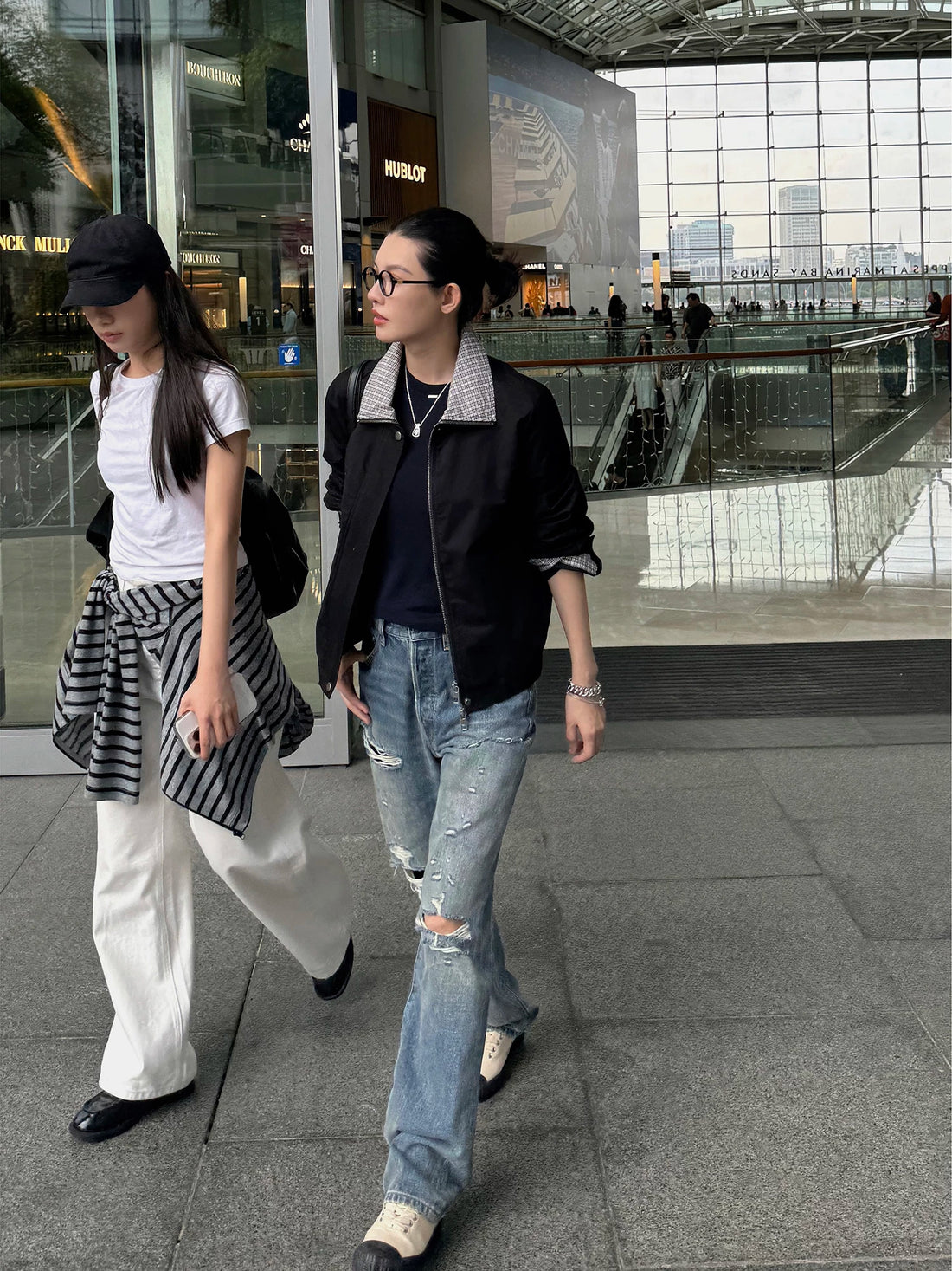 THESOONG / Spring New Turn-down Collar Color-block Plaid Structured Short Jacket Petite Jacket Minimalist 7928
