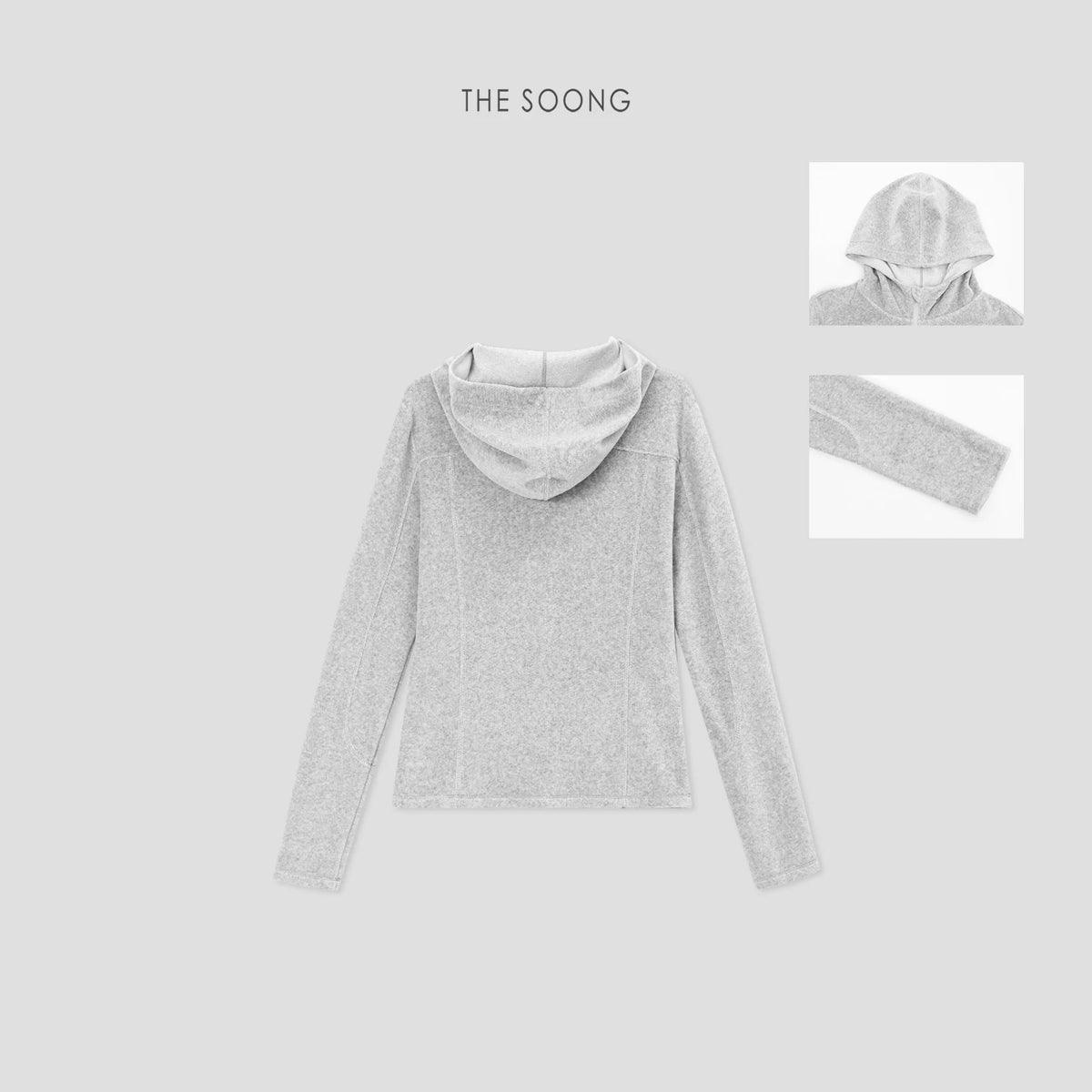[Clearance 3] Early Autumn Selected Fleece Sweatshirt Women's Long Sleeve Hooded Cardigan for Petite 7936