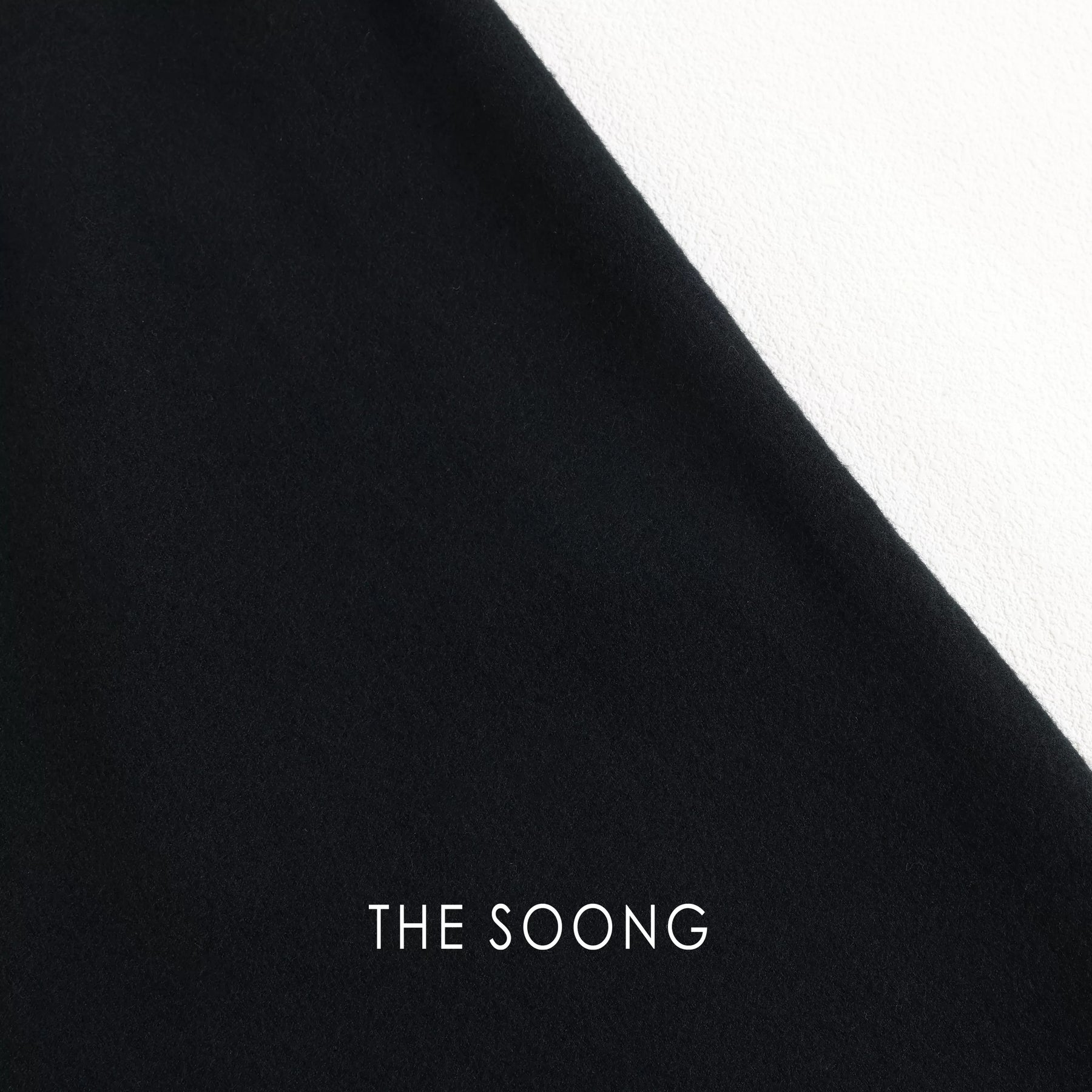 THESOONG/ Geometric Skirt, Australian Imported Wool Blend Elastic Waist Irregular Midi Skirt 9176