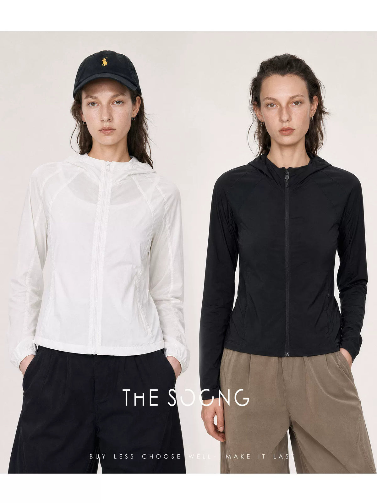 THESOONG/Hardcore sun protection, full-coverage physical sun protection, lightweight breathable hooded sports jacket for women, 9128