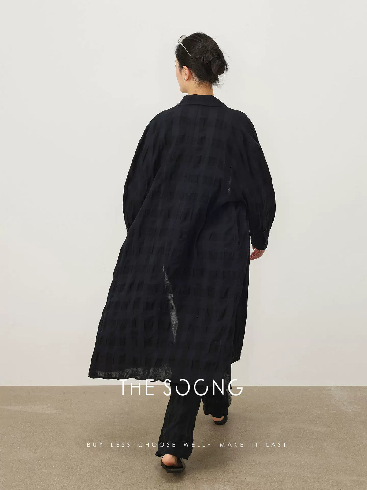 THESOONG/Spring New Casual Linen Fashion Set for Women, Long-Sleeve Cardigan HWCS8533/HWQZ8534