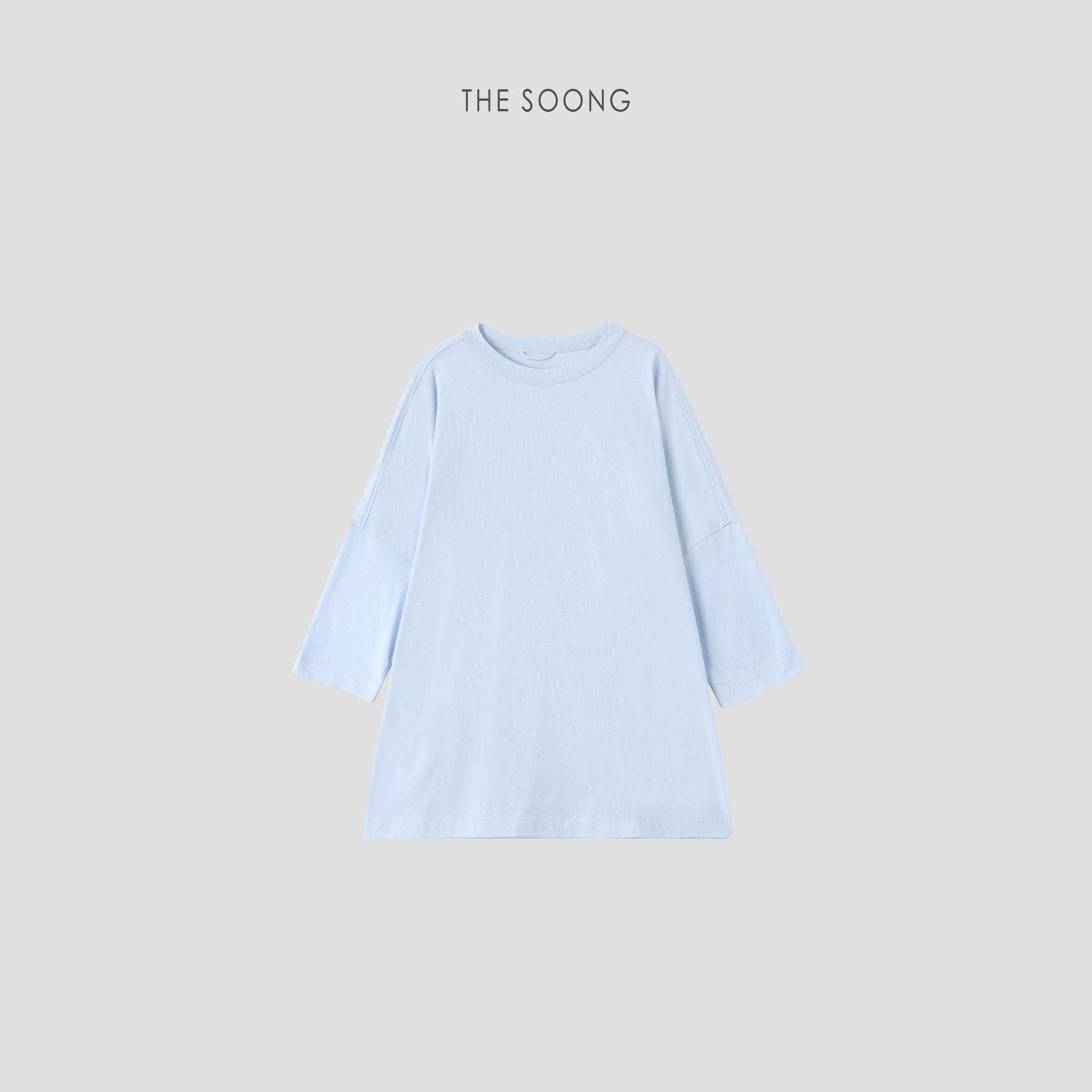 THESOONG/Relaxed with Degree Minimalist Texture Soft Breathable Oversized Loose Three-Quarter Sleeve Air-Conditioner Jacket 6682
