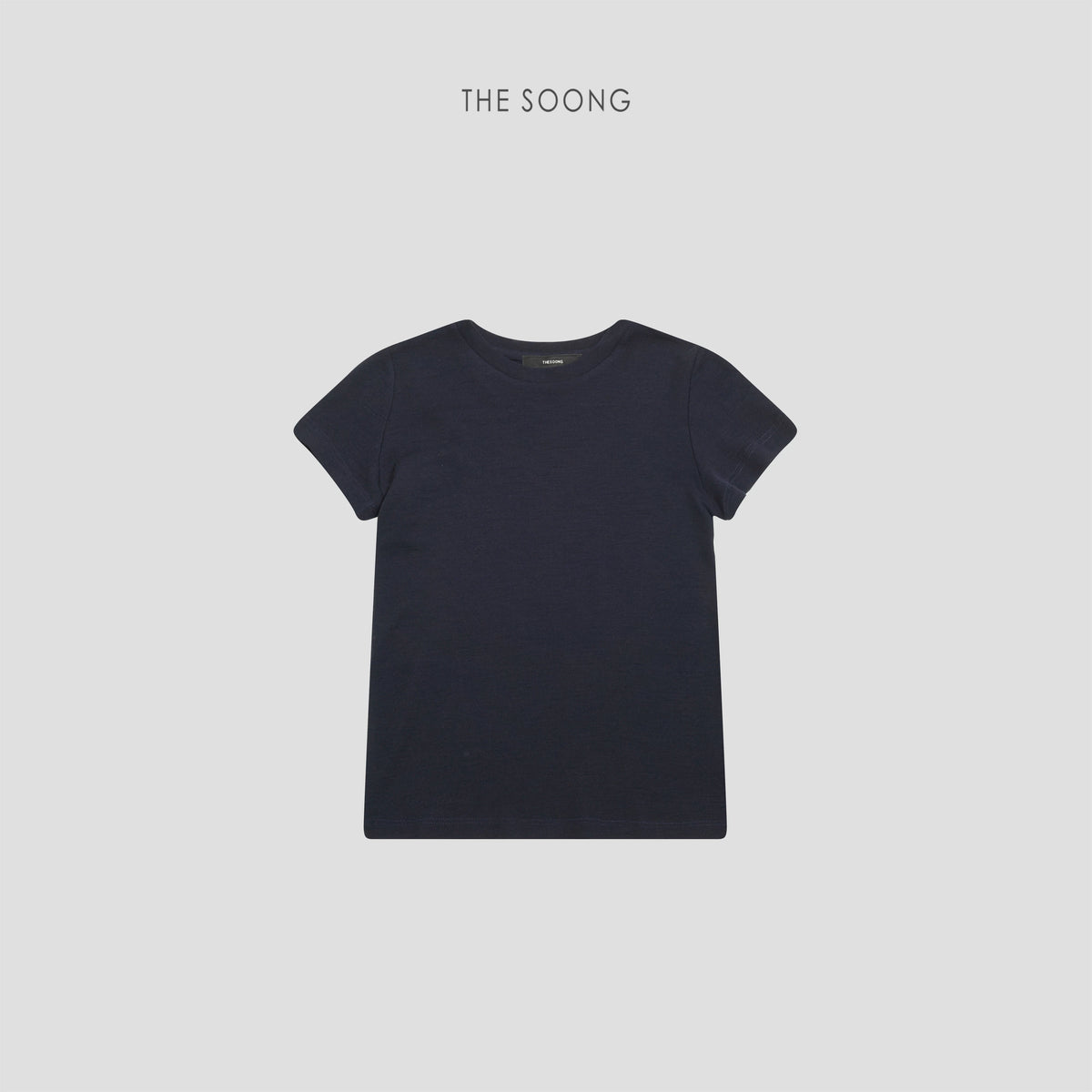 THESOONG/Zero-Feeling Skin-Friendly 100% Extra-Fine High-Count Merino Wool Lightweight Short-Sleeve Round-Neck T-Shirt for Women