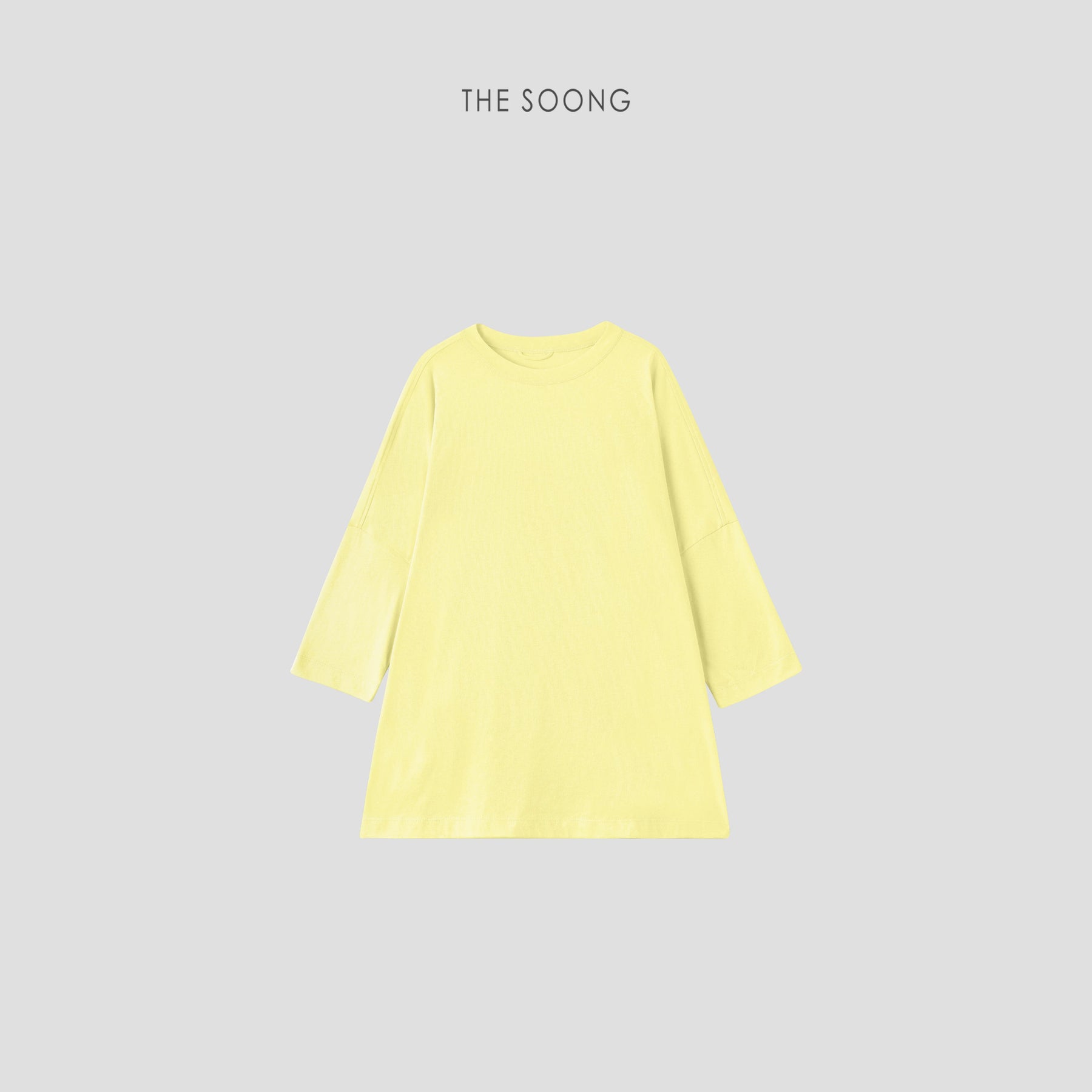 THESOONG/Relaxed with Degree Minimalist Texture Soft Breathable Oversized Loose Three-Quarter Sleeve Air-Conditioner Jacket 6682