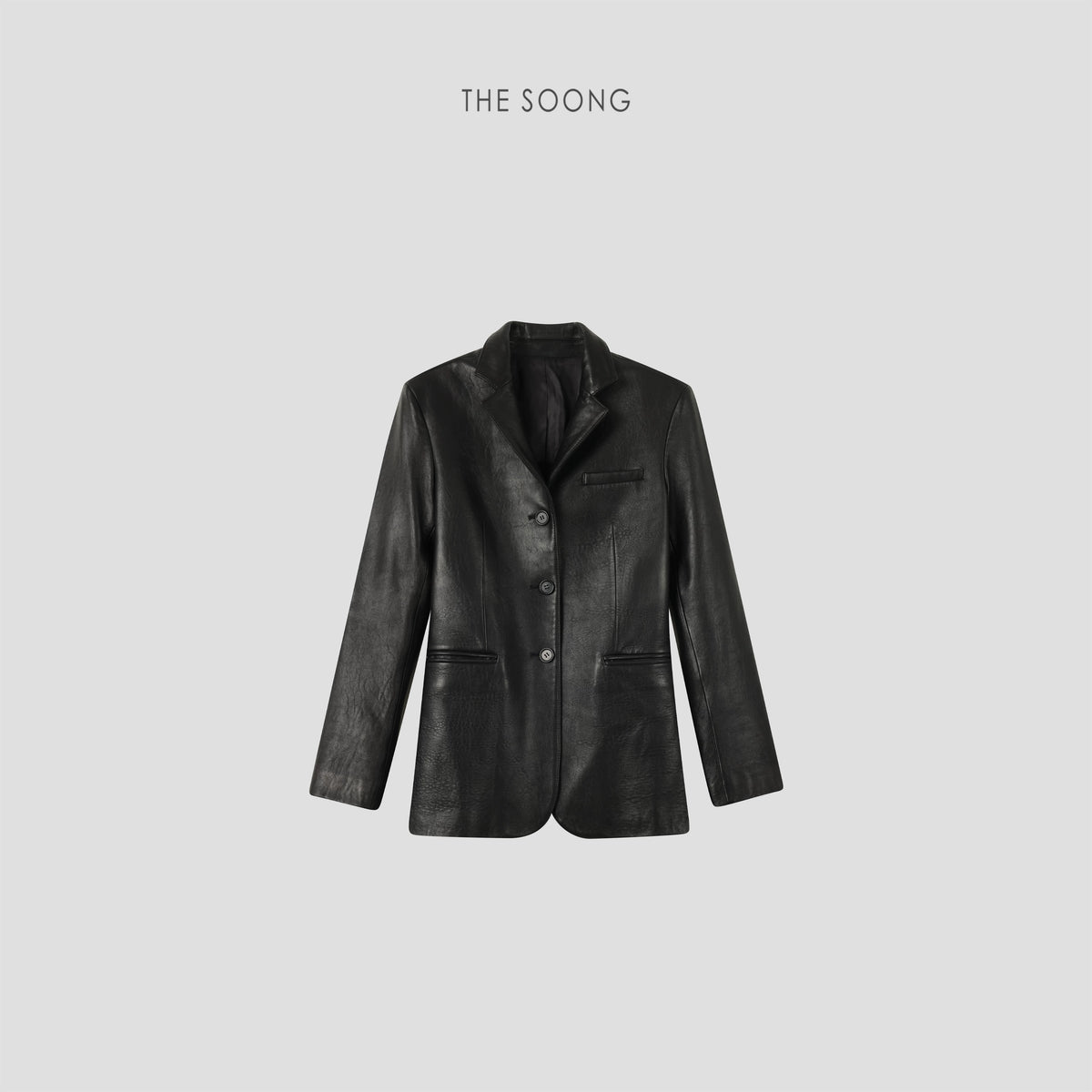 THESOONG/Imported New Zealand Sheepskin Copper Ammonia Tailored Skeletal Feel Women's Leather Jacket 8774
