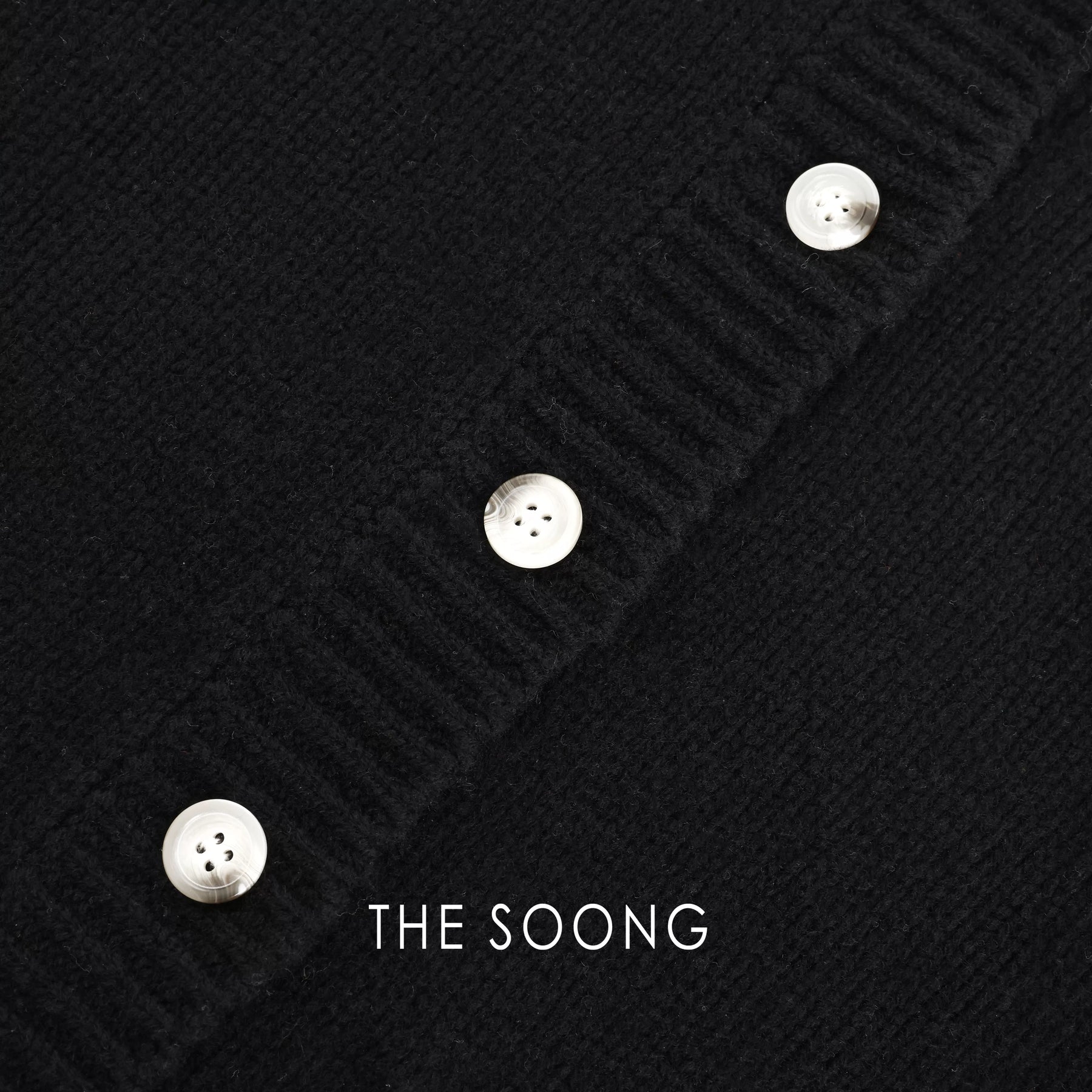 THESOONG/Doni Vintage New 100% Wool Threaded High Neck Button Cardigan for Women 9231