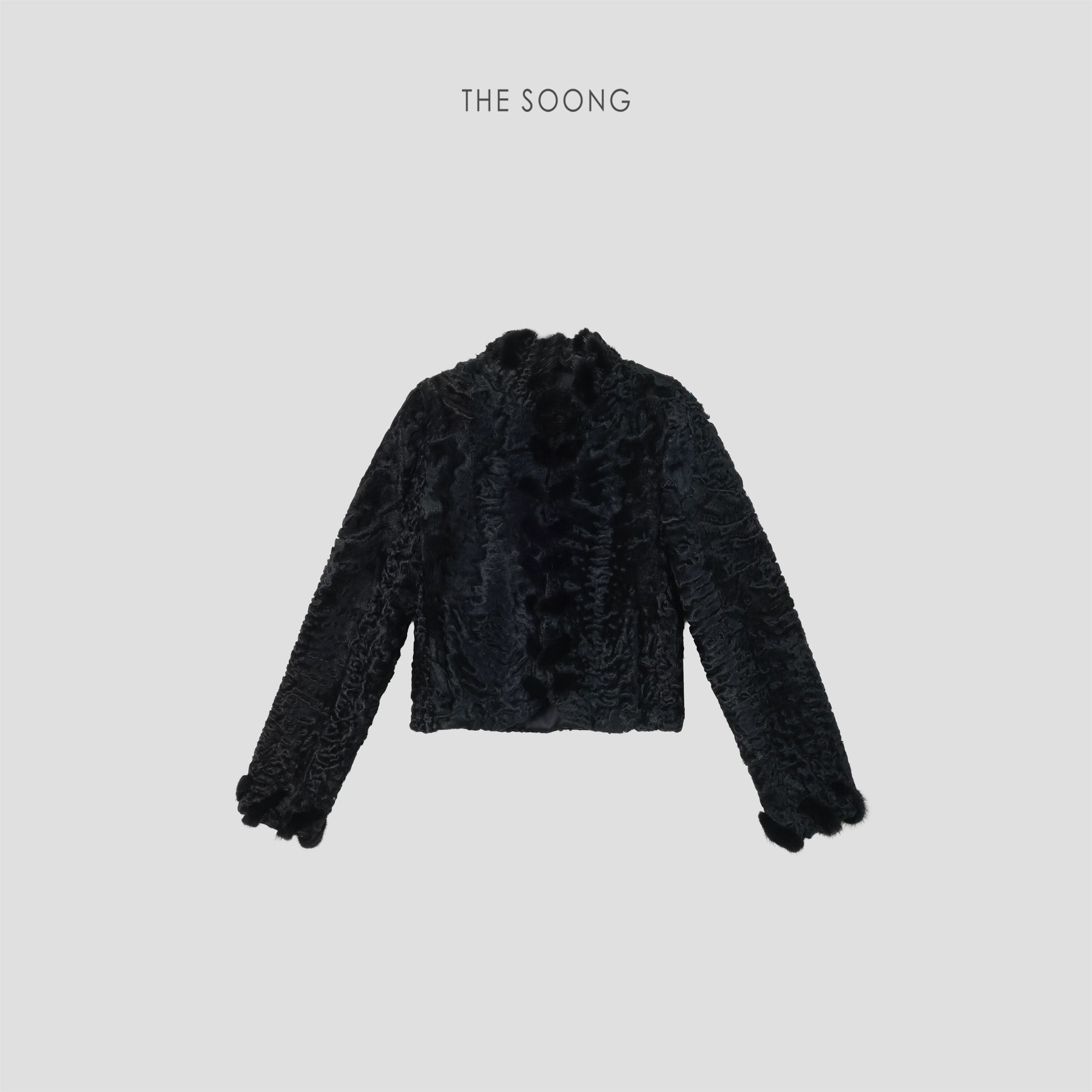 THESOONG/ Solid Huacheng Legend, Luxury D-brand Royal Finnish Saga Imported Swakara Fur Coat