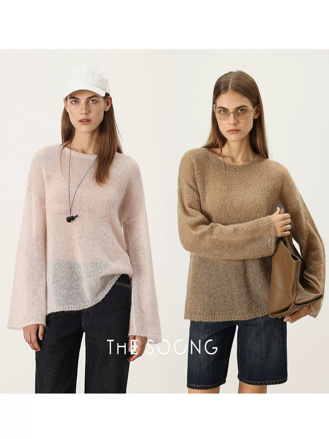 【Clearance 3】Lazy Daily Mohair wool soft and comfortable loose-fit women's crew-neck sweater 7311
