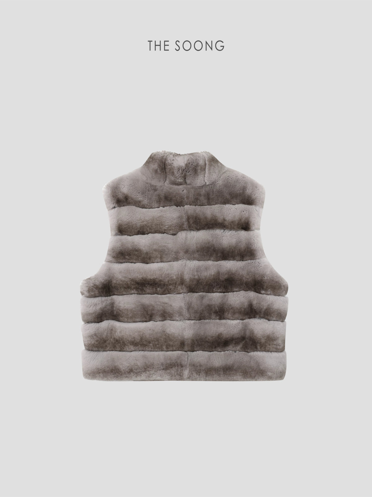 THESOONG/ Grade 3 100% Rex rabbit hair classic high-quality plush lightweight warm fur vest 9560