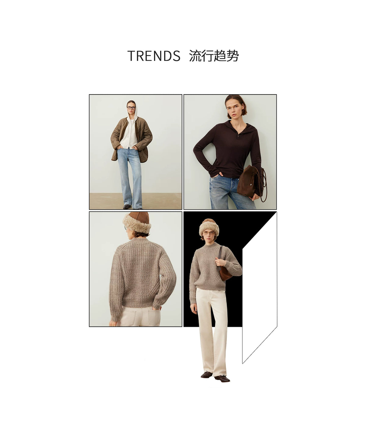 THESOONG/785g Heavyweight Autumn/Winter Knit Wool Sweater for Women, Long Sleeve Round Neck Retro 2025 HBMY7215