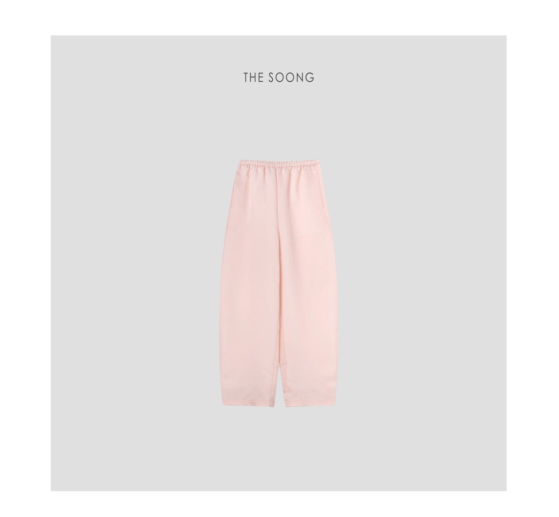 THESOONG/Cool Pants Summer Lyocell Wool Lightweight Cool Feel Elastic Mid-Waist Women's Casual Pants 6773