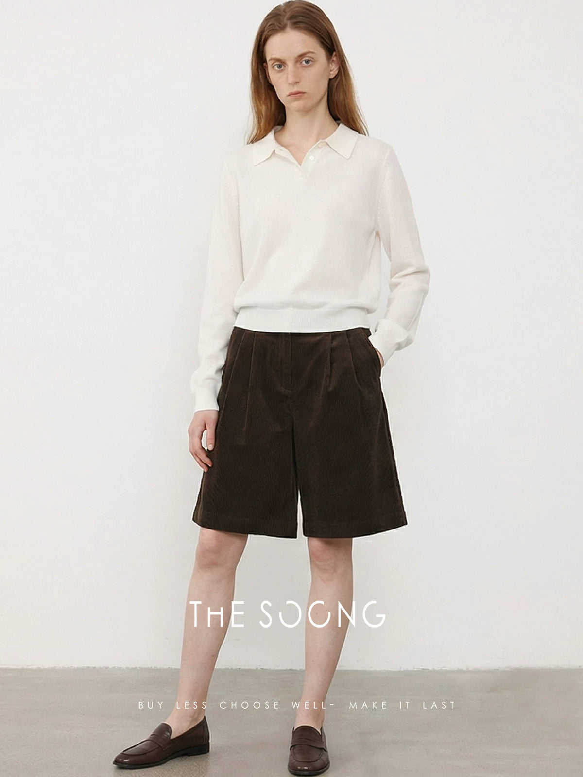 THESOONG/Textured Velvet Pants Retro 100% Cotton Matte Velvet Corduroy Five-Point Casual Pants for Women 8421