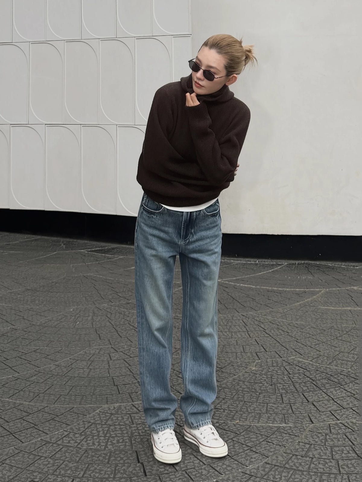 THESOONG/Stone Mill 2.0 100% Cotton Serlo Spun Fiber 13oz Vintage Washed Straight Jeans 9099