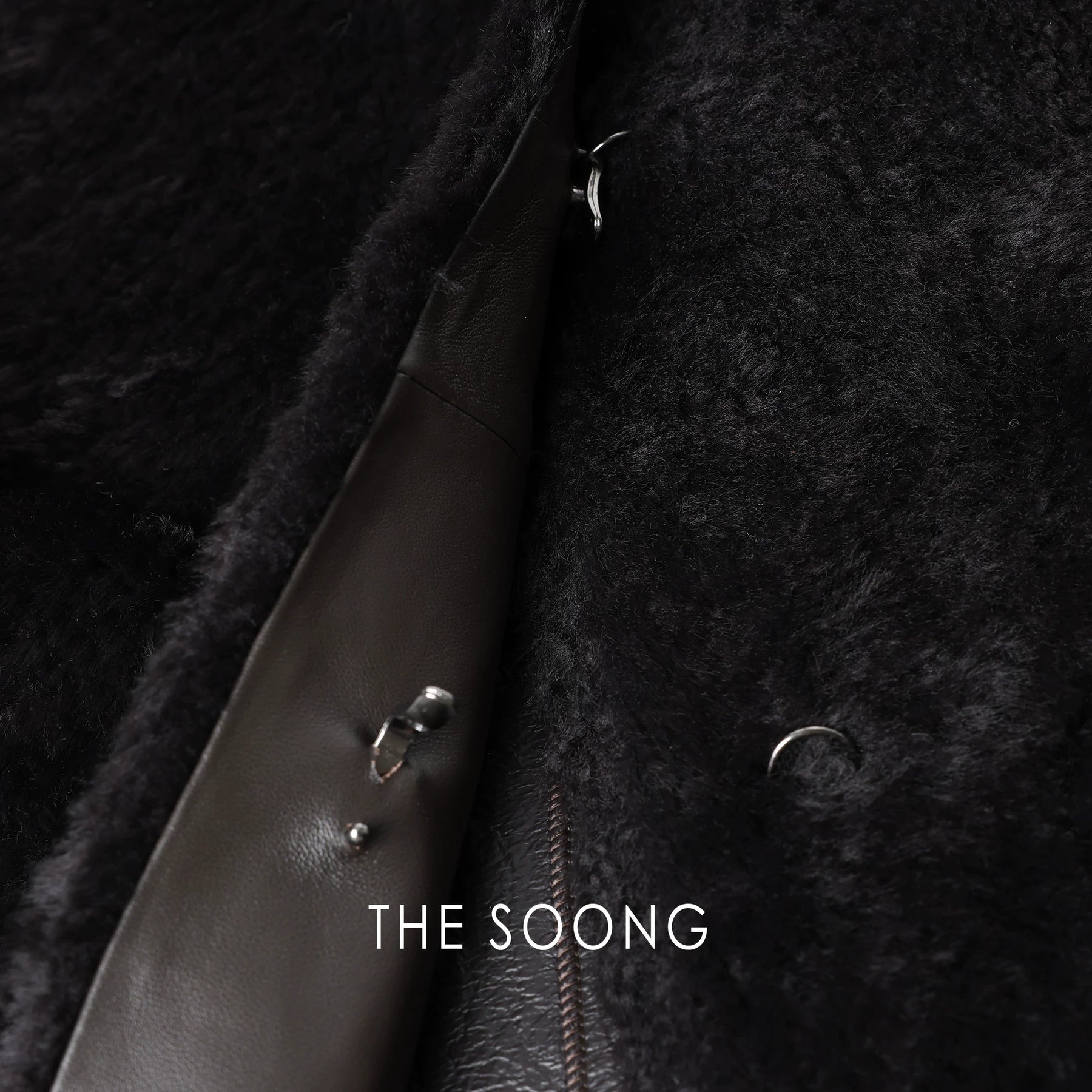 THESOONG/One-piece leather and fur soft draping fur coat 6252