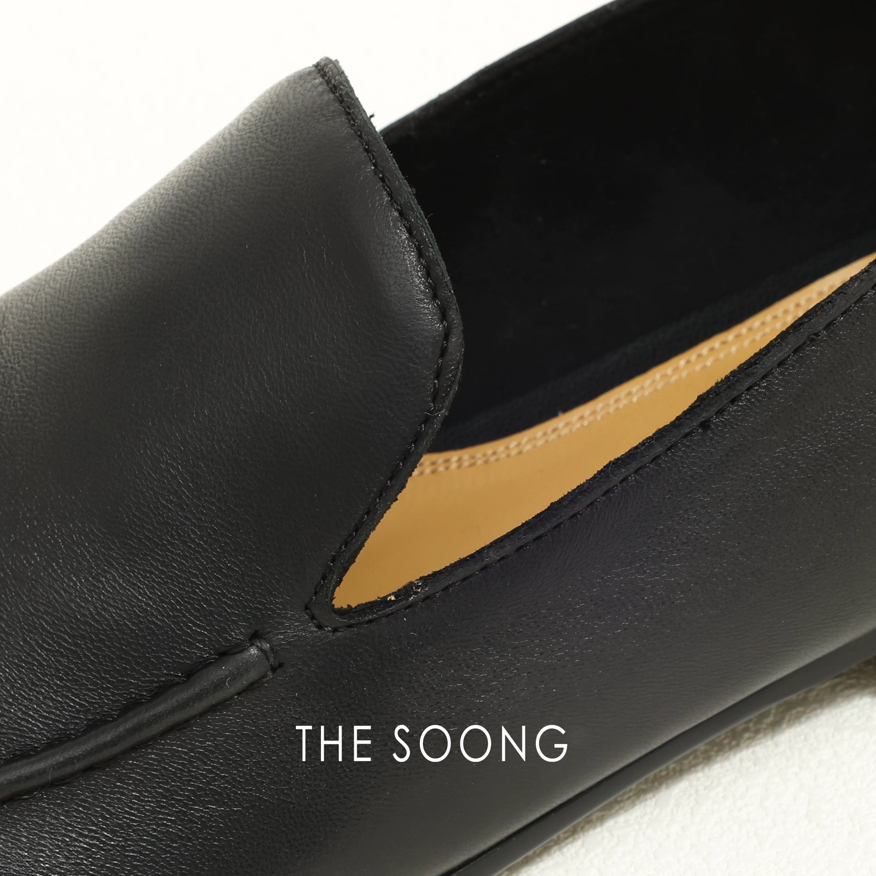 THESOONG/Early Spring New Classic Calfskin Lined with Cashmere Comfortable Low-Heel Loafers for Women HWXZ8271