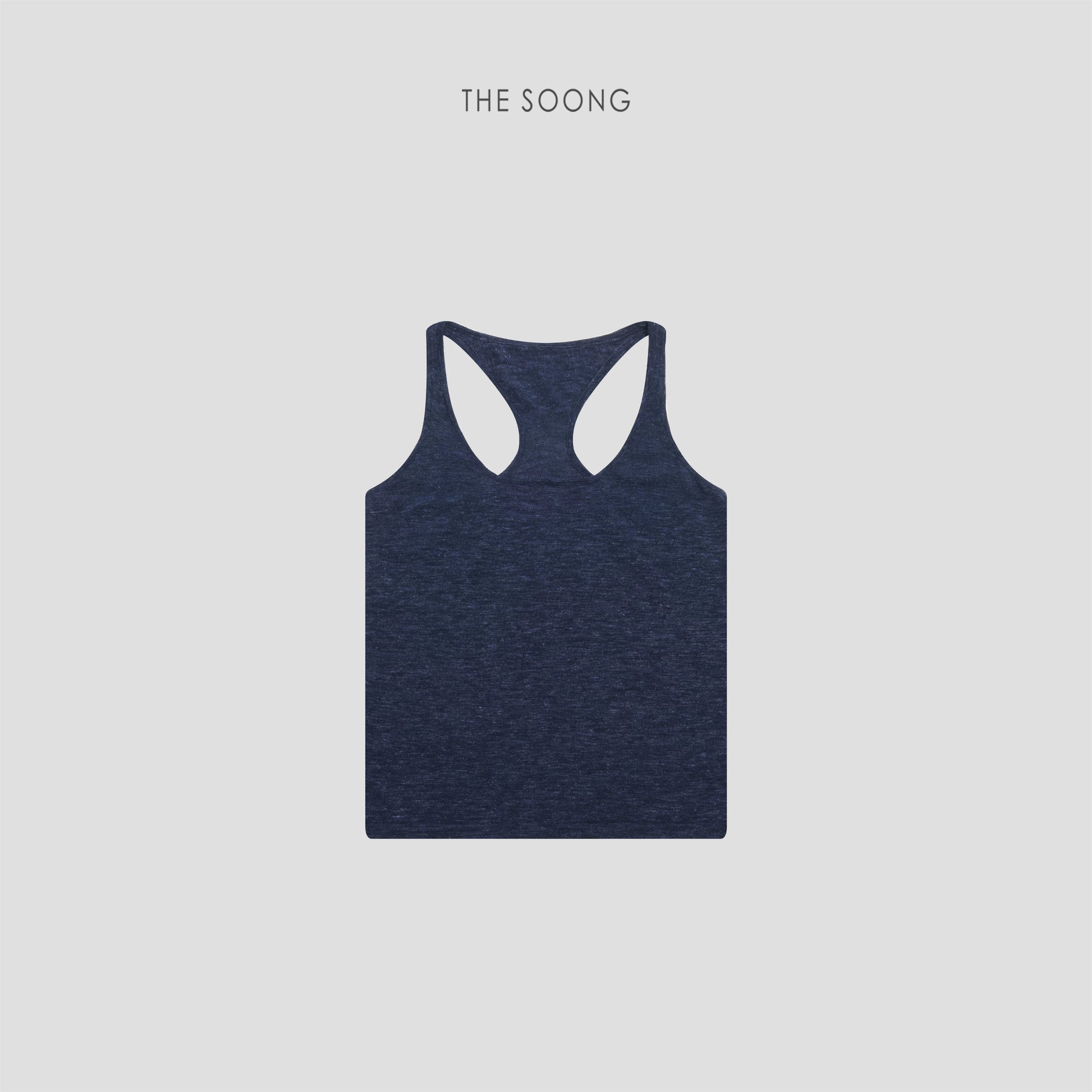 THESOONG / Tank Top 48 Fine Wool Linen Sleeveless Slim Racerback Tank Top for Women 8498