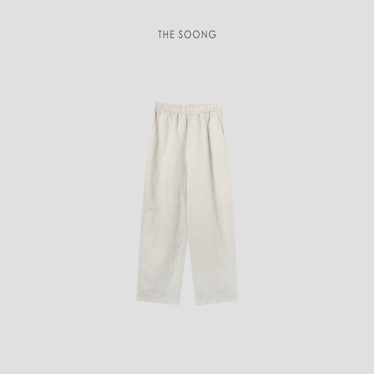 THESOONG/Ramie Slim Cocoon Pants French Design Curved Washed Soft Draped Casual Pants, Women 4610