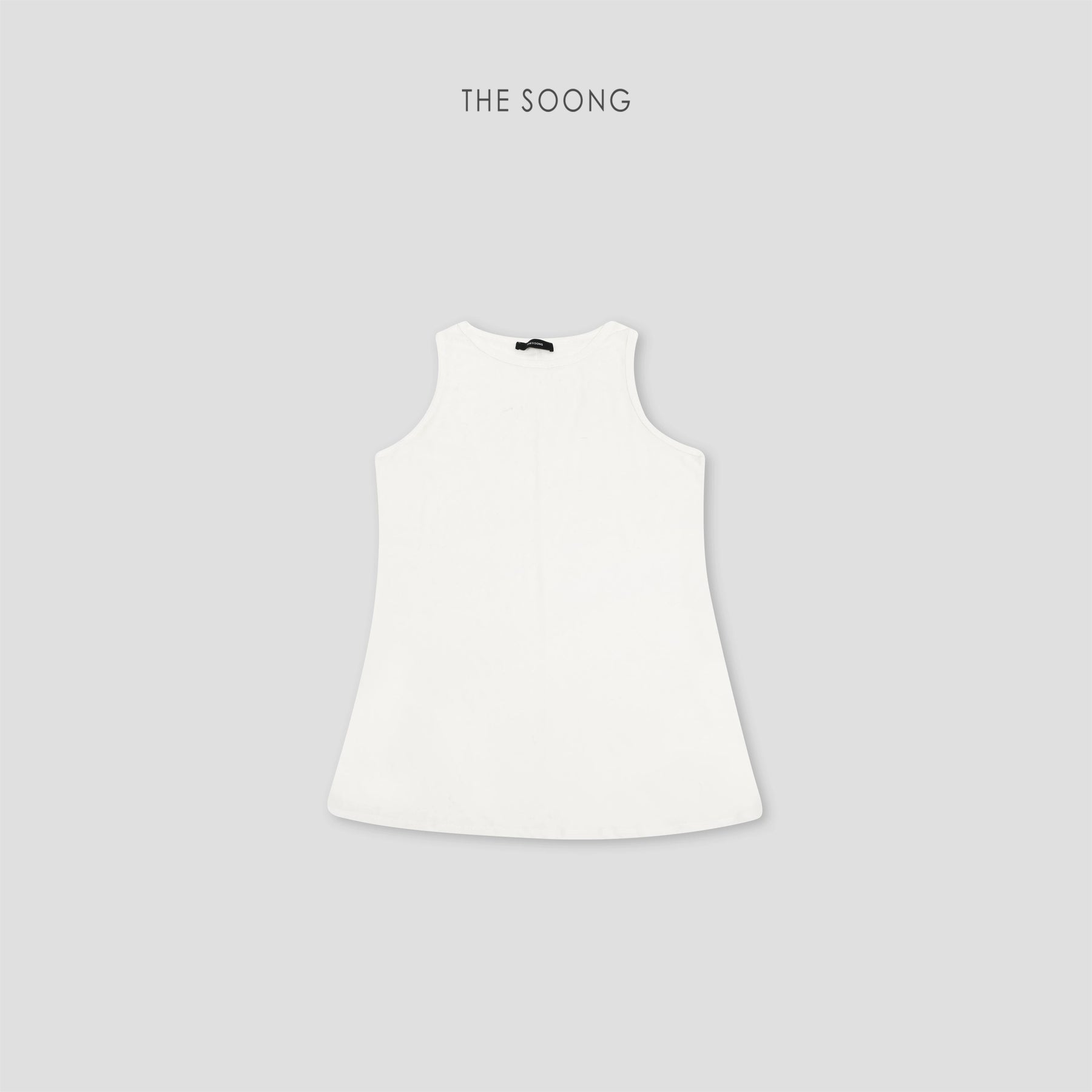 THESOONG/ Basic White Minimalist Small Vest for Women, Soft, Skin-friendly, Stretch Wool Base Top 7761