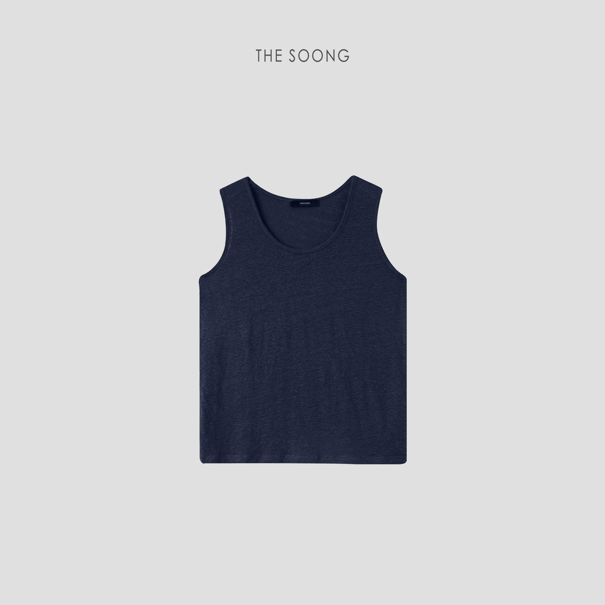 THESOONG/Foggy Light Gauze Summer Pure Linen Lightweight Breathable Texture U-Neck Thin Women's Vest 6826