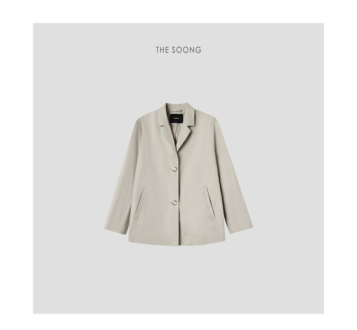 [Clearance 3] Japanese relaxed pleated structure, unpadded women’s cotton-like blazer 7470