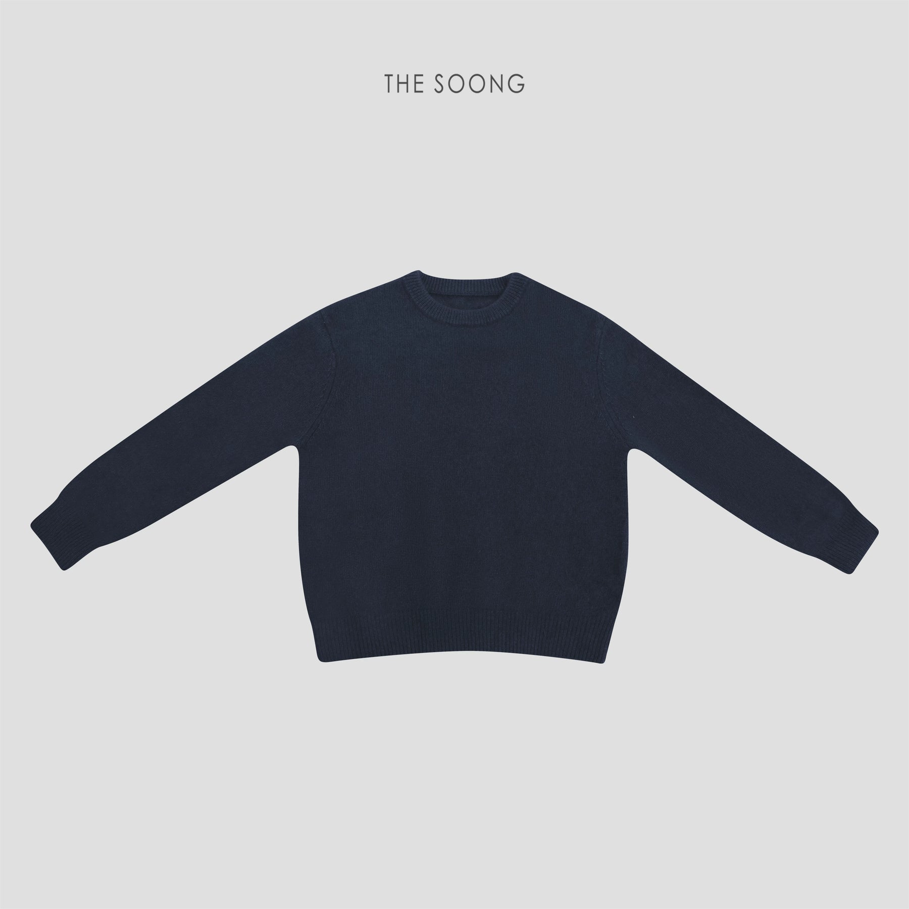 THESOONG/Wool Thin Sweater for Women, Crew Neck Autumn/Winter High-End Inner Layer, Can Be Worn Outerwear Petite 8475