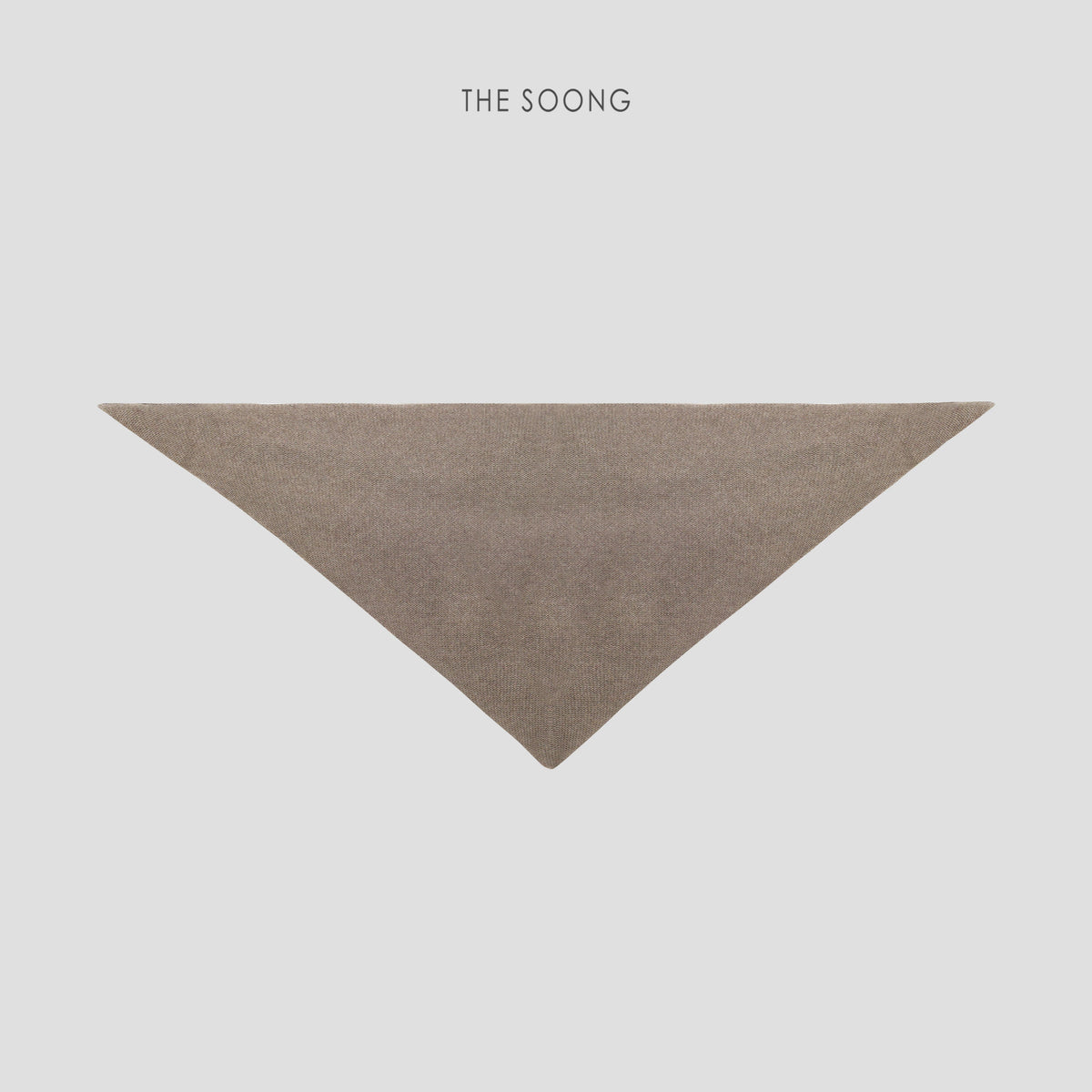 THESOONG / Italian Sheep Wool Cashmere 143g Single-sided Weaving Stretch Warm Comfortable Triangle Scarf