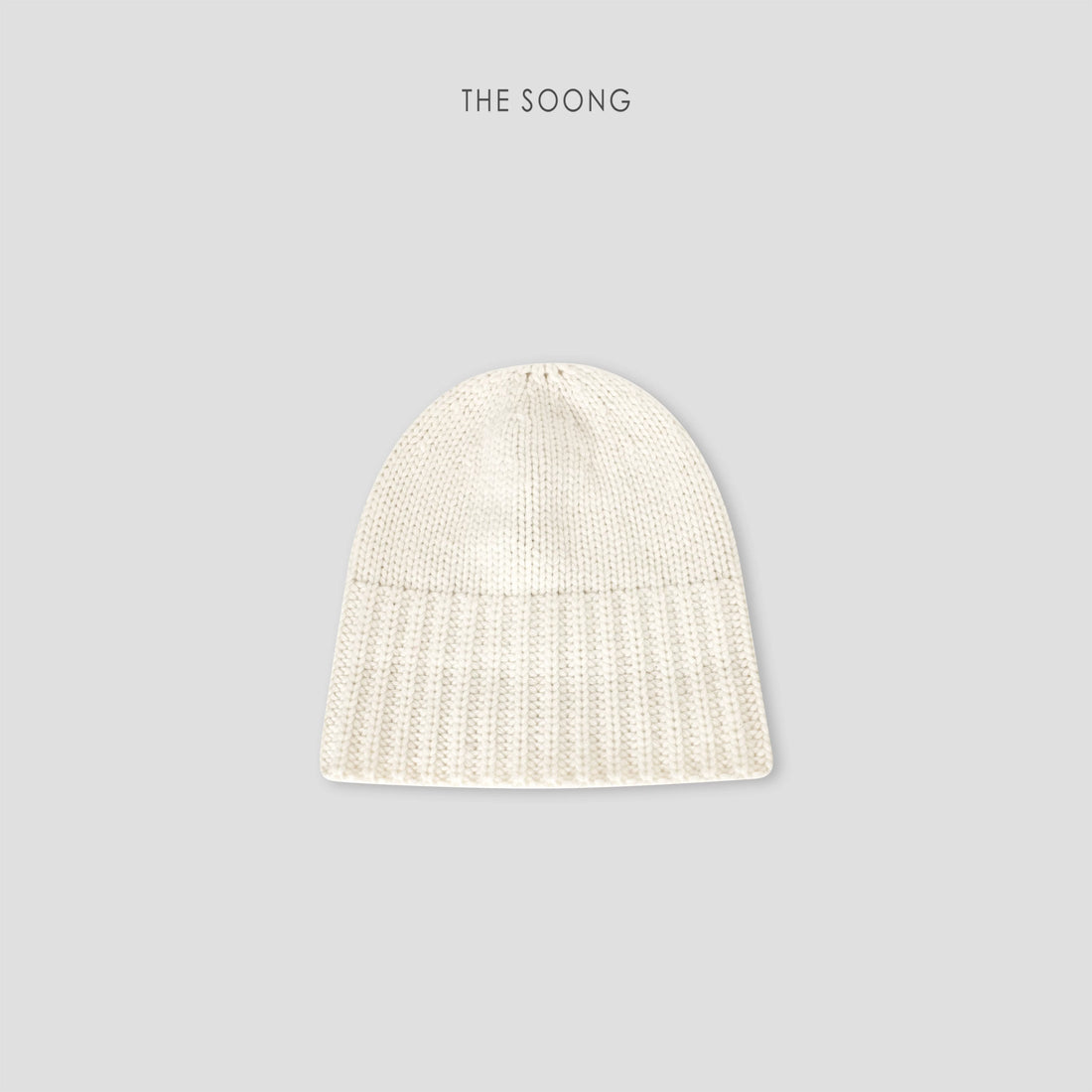 THESOONG/Alashan Chifeng High-count Cashmere Fine Yarn Three-needle Rib Versatile Knit Hat 7380