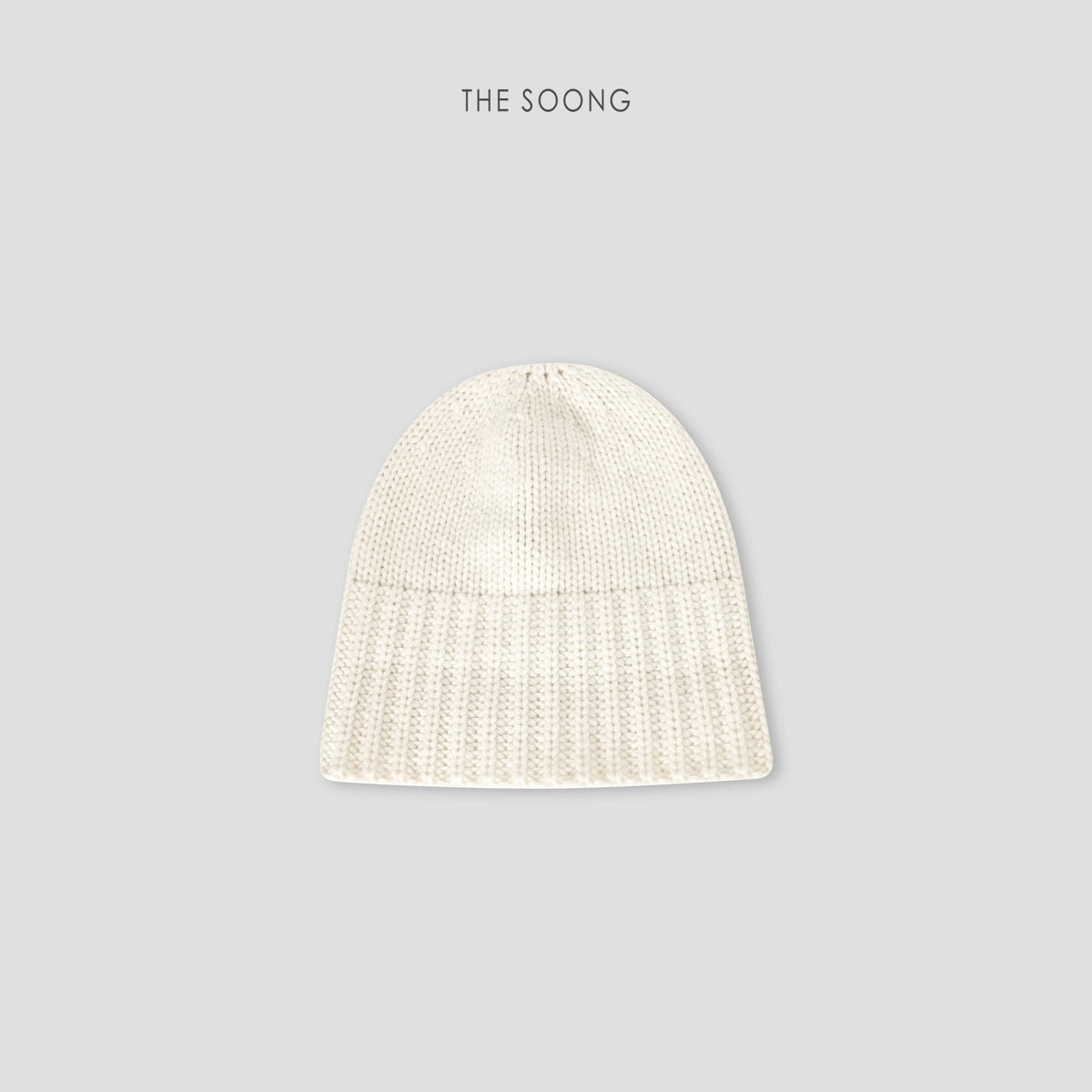 THESOONG/Alashan Chifeng High-count Cashmere Fine Yarn Three-needle Rib Versatile Knit Hat 7380