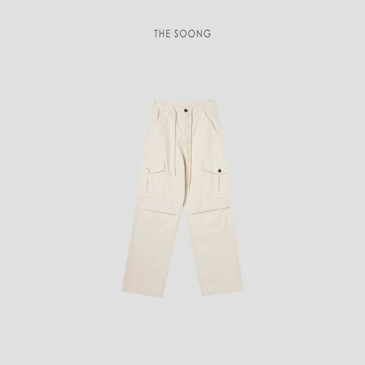 THESOONG / Heavyweight Retro Work Pants for Women Straight Cut Petite Cool Hiking Autumn HWKZ7514
