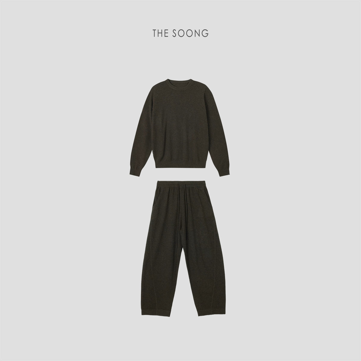 THESOONG / In the clouds, Australian imported 90% wool 26-count 12-gauge casual suit for women 9283/9282