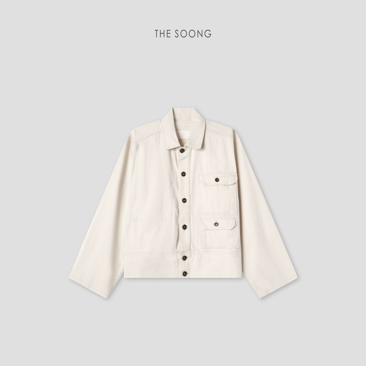 【Clearance 2】New women's vintage pure cotton textured workwear-style jacket denim coat 7680