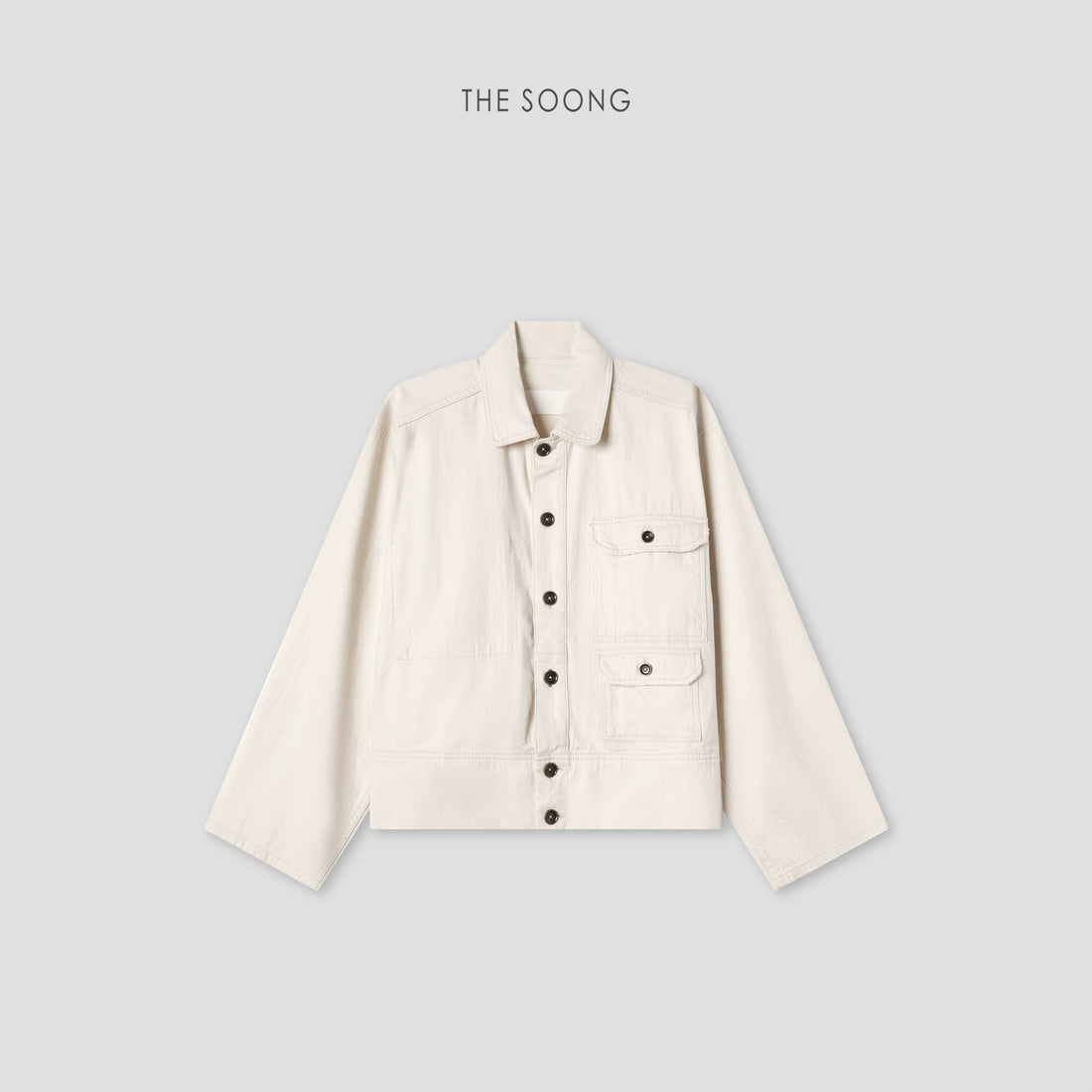 【Clearance 2】New women's vintage pure cotton textured workwear-style jacket denim coat 7680